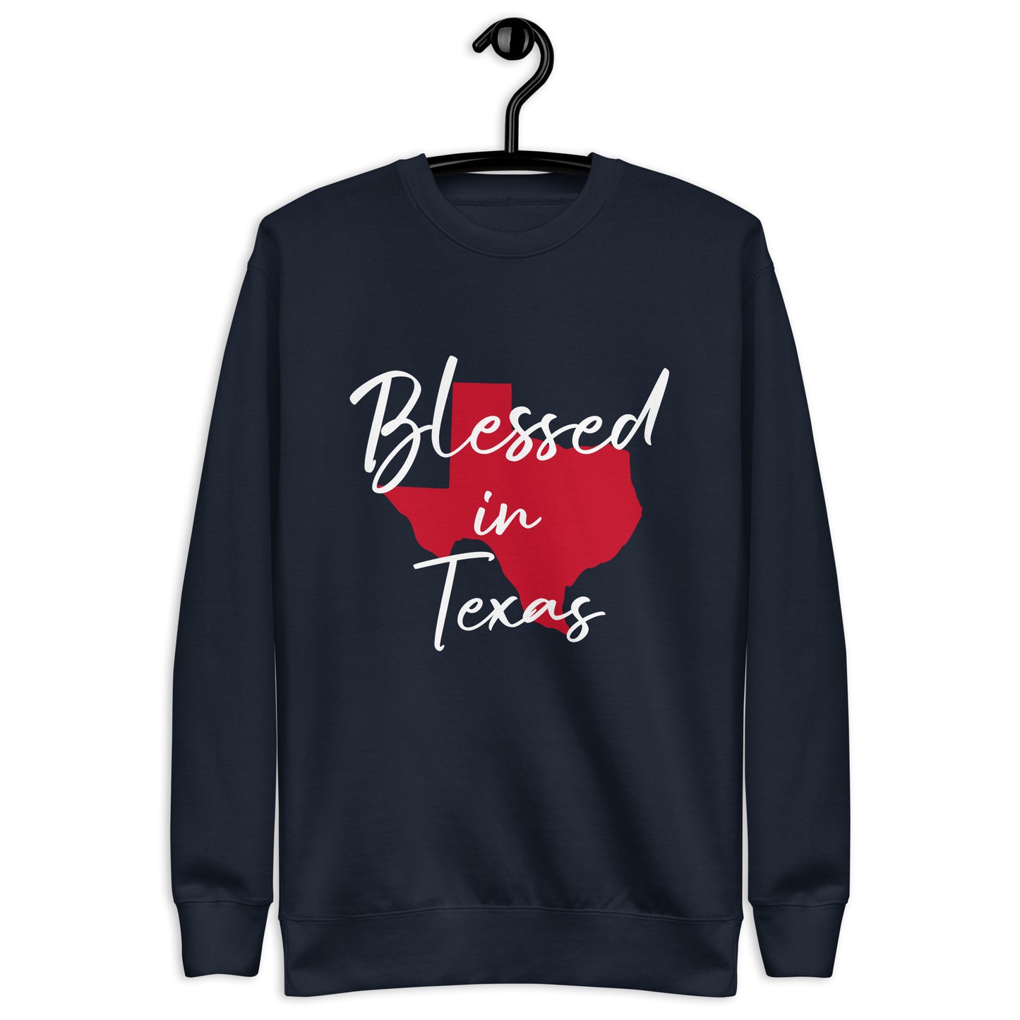 Blessed in Texas Red Unisex Sweatshirt