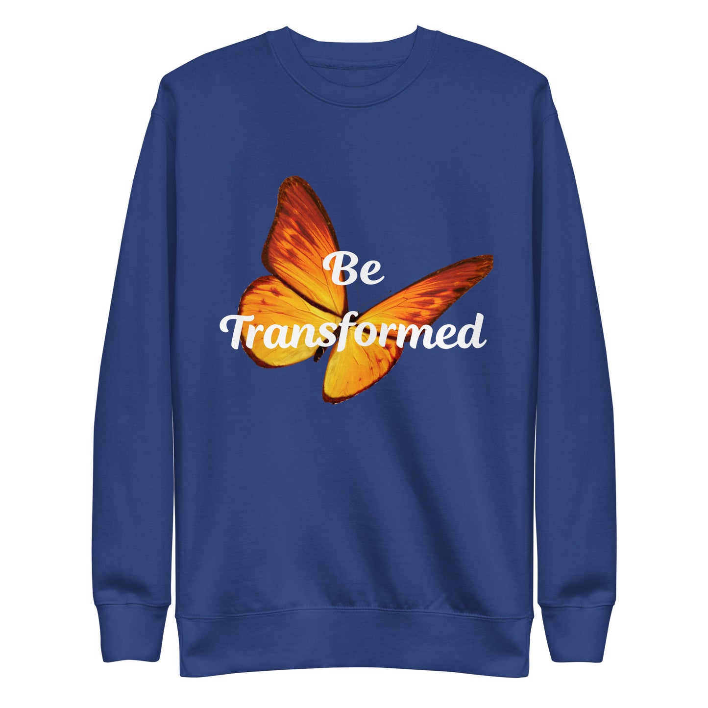 Be Transformed Orange Butterfly Unisex Sweatshirt