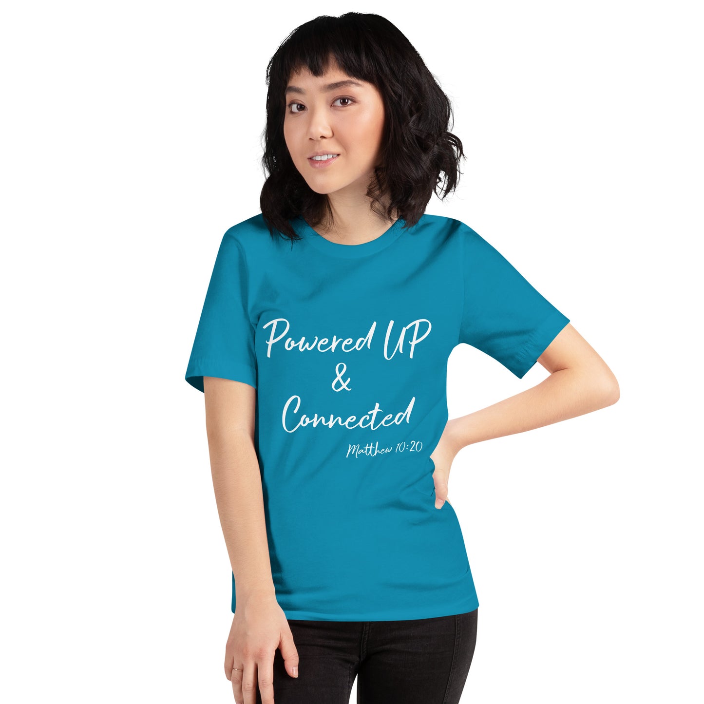 Powered UP & Connected Unisex t-shirt