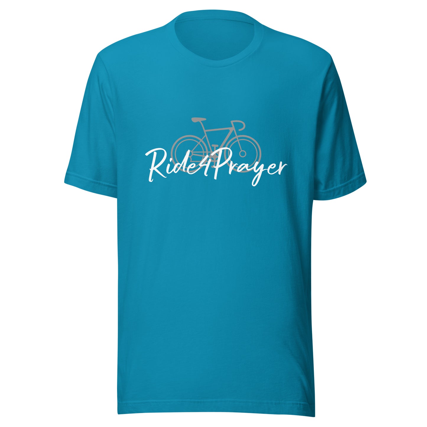 Ride4Prayer Bicycle Grey Unisex T-shirt