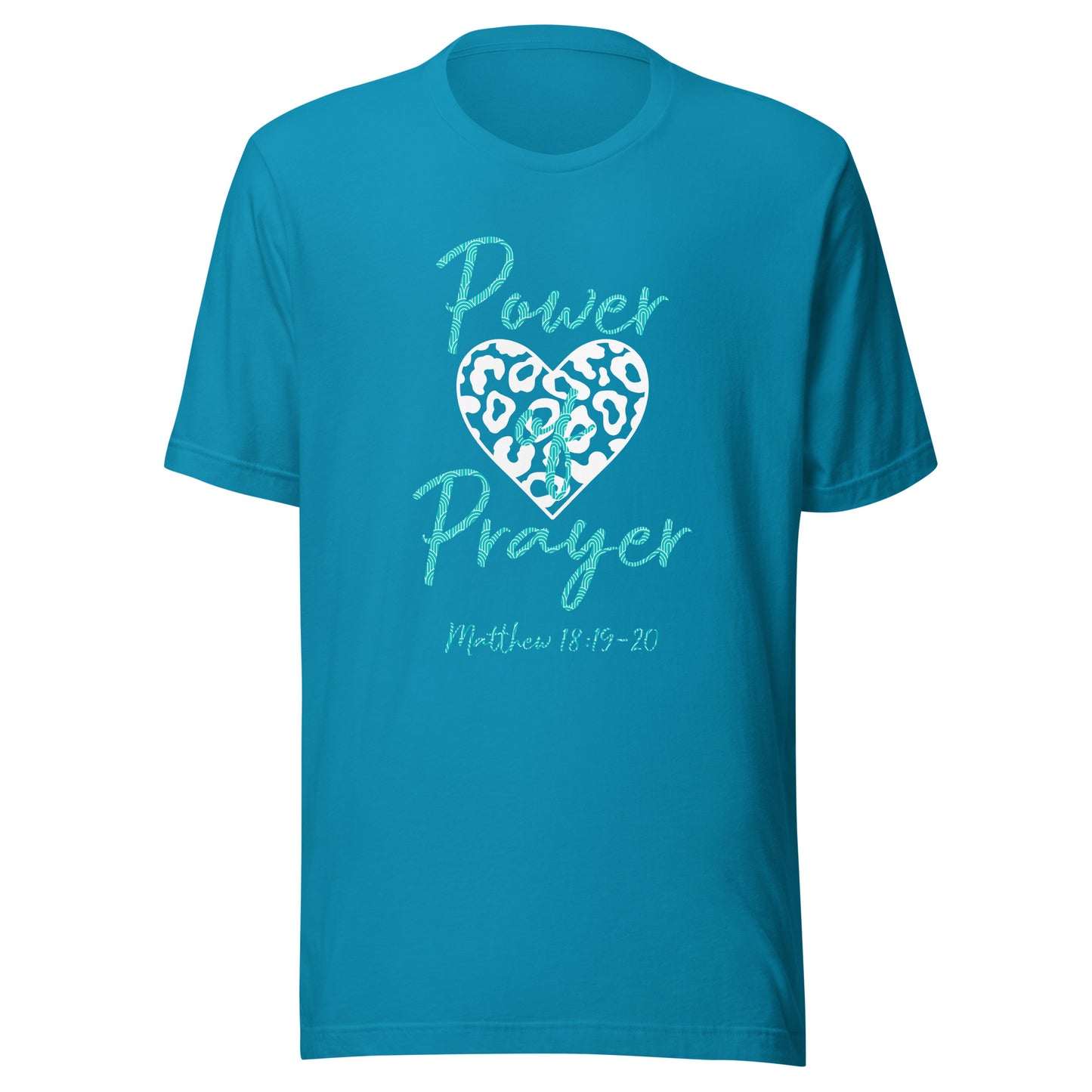 Power of Prayer Leopard Heart Matt 18:19-20 Unisex t-shirt
