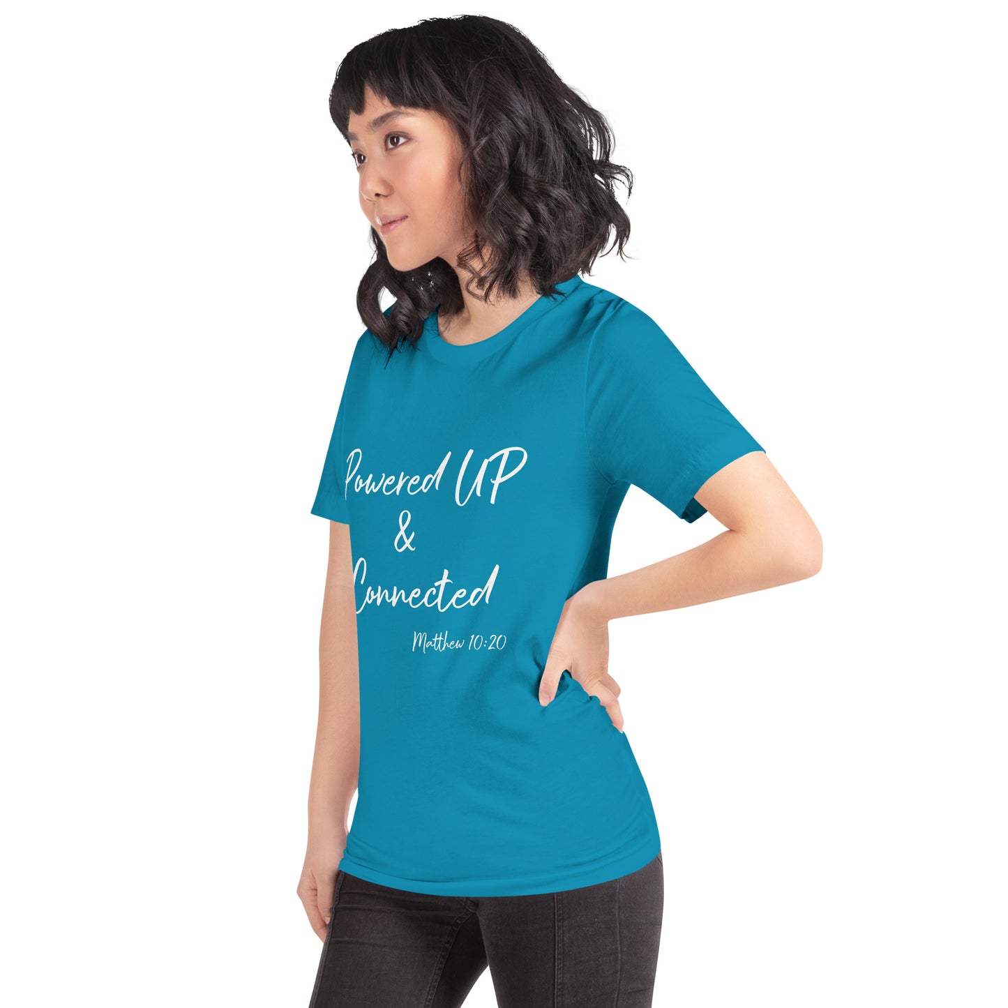 Powered UP & Connected Unisex t-shirt