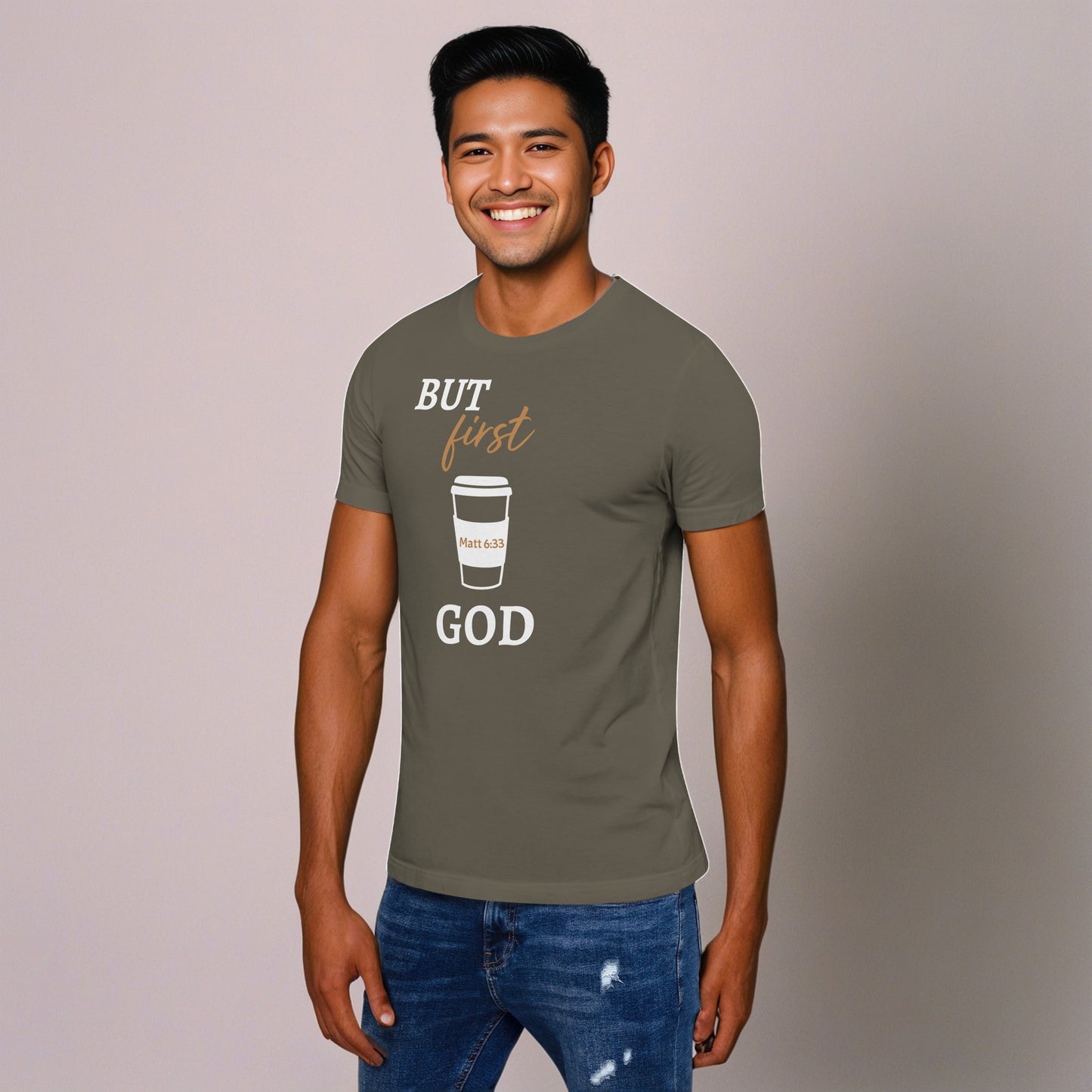 BUT First God Coffee Cup (Matt 6:33) Unisex T-Shirt