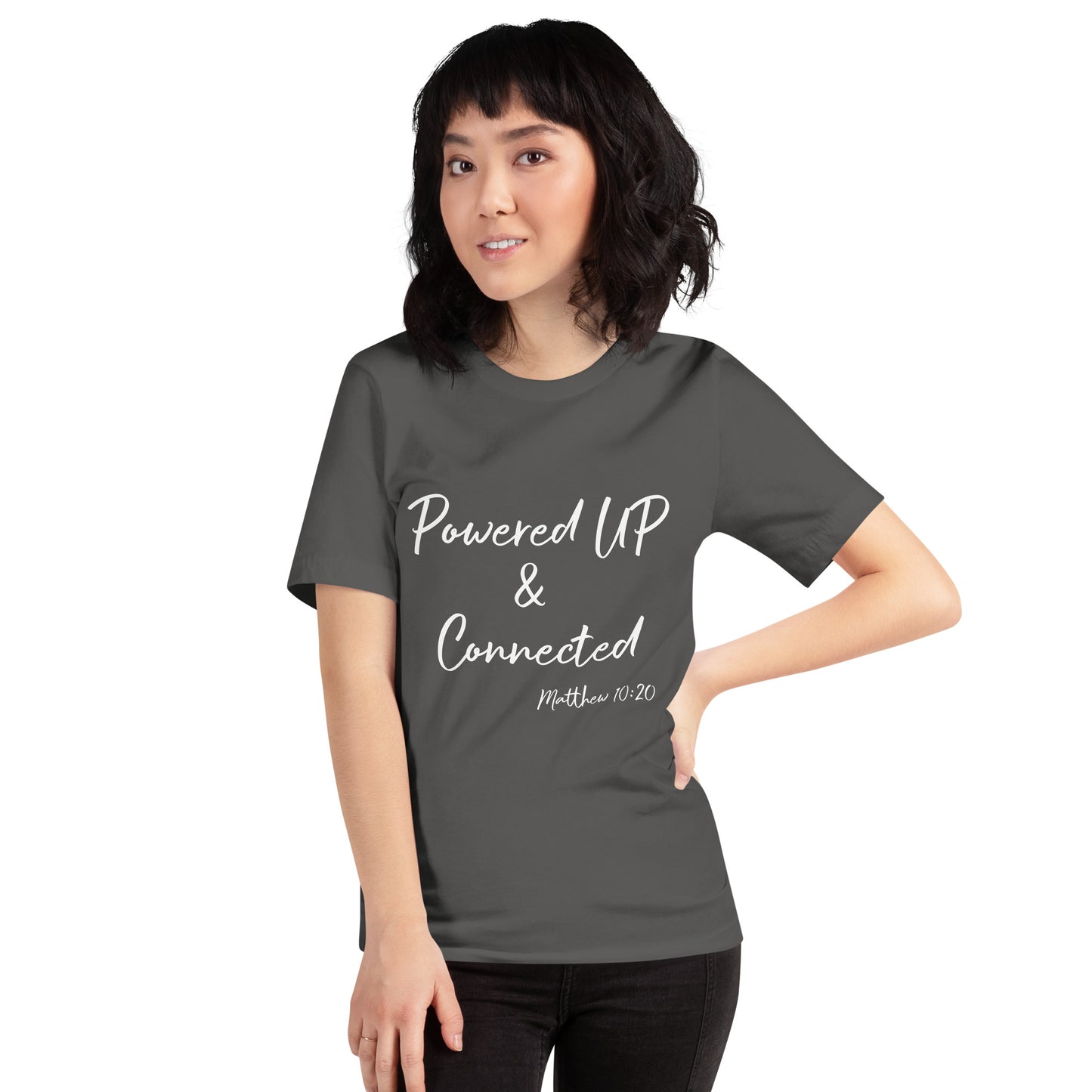 Powered UP & Connected Unisex t-shirt