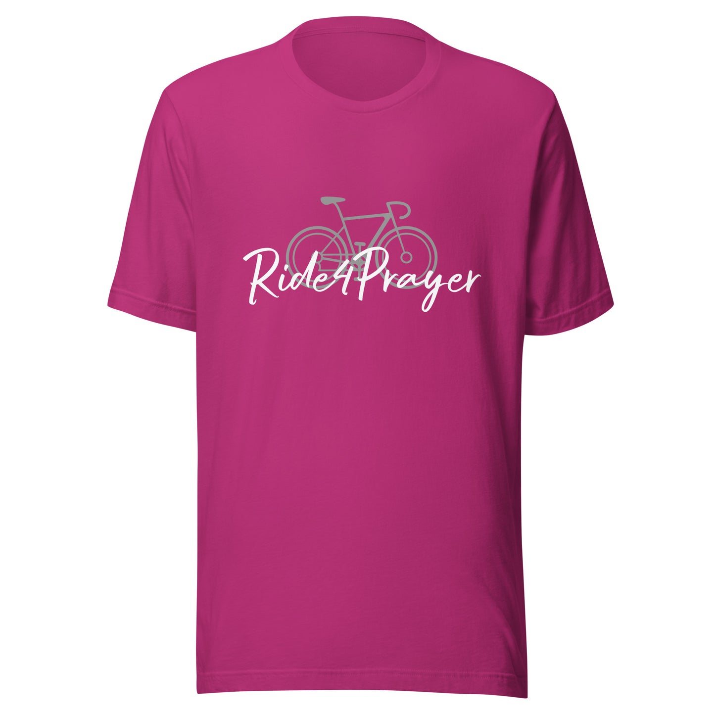 Ride4Prayer Bicycle Grey Unisex T-shirt