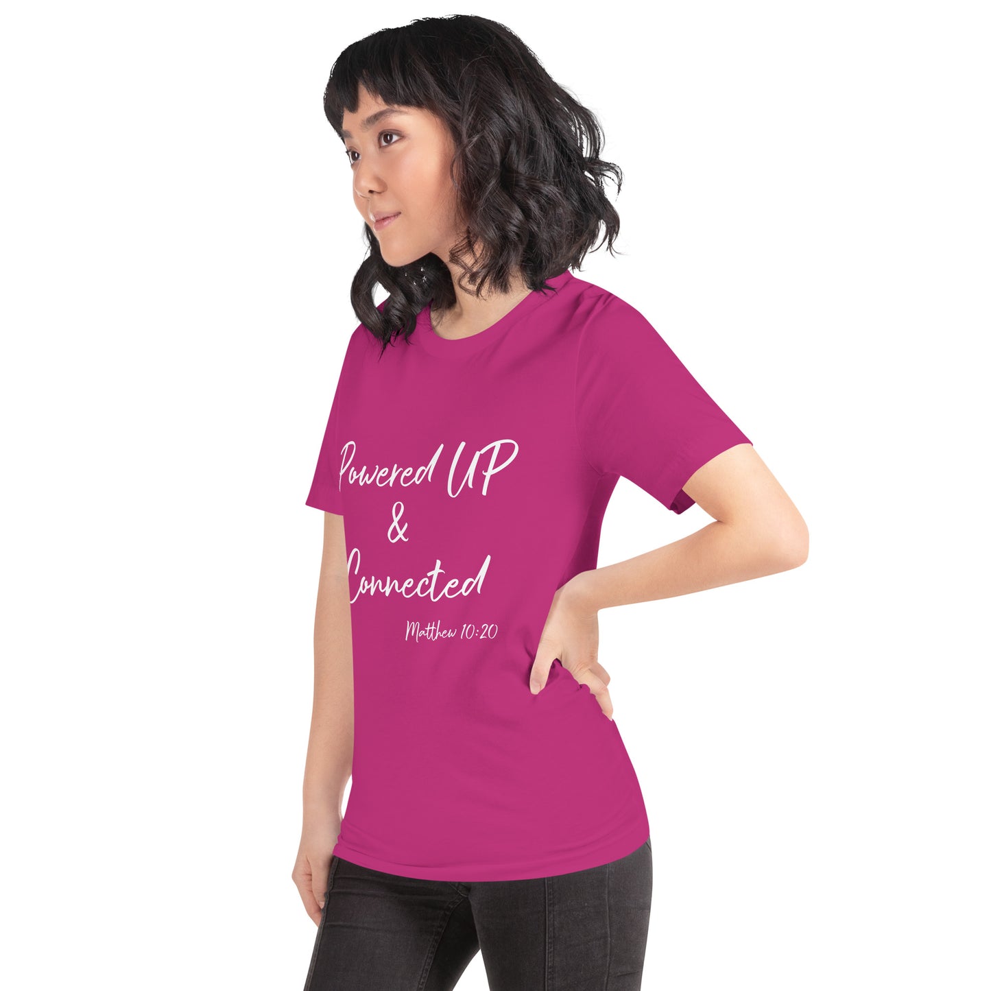 Powered UP & Connected Unisex t-shirt