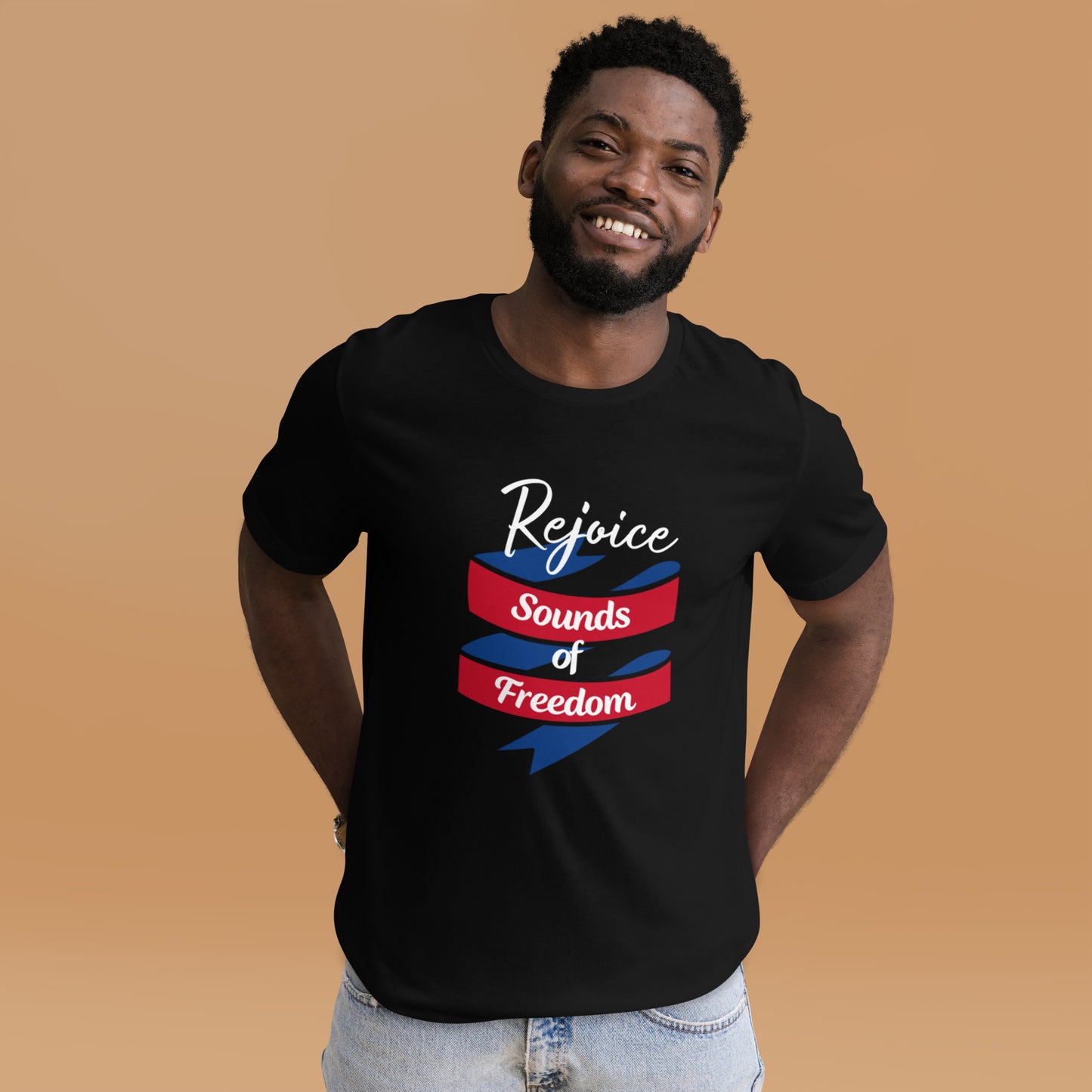 Rejoice Sounds of Freedom Unisex t-shirt