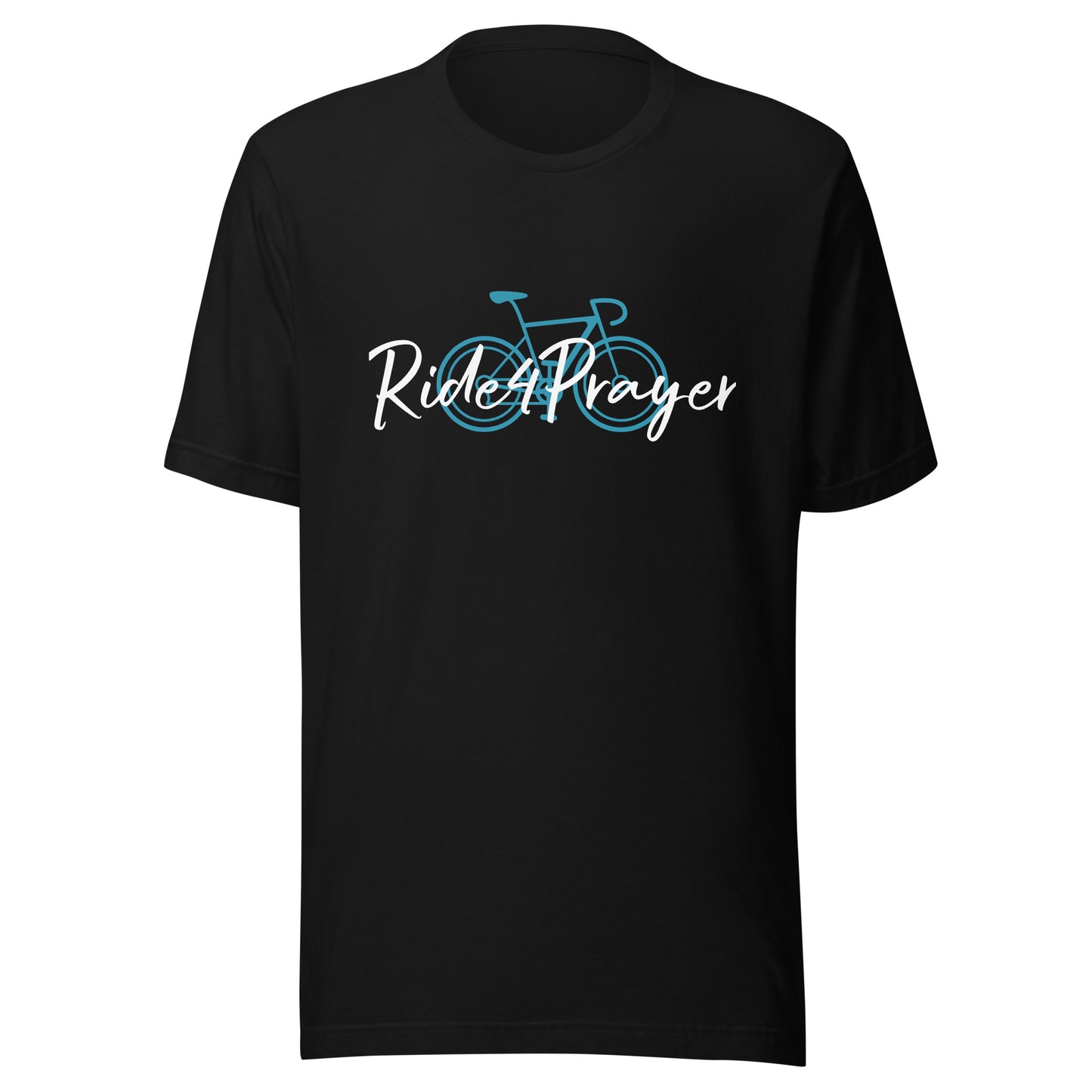 Ride4Prayer Bicycle Teal Unisex t-shirt
