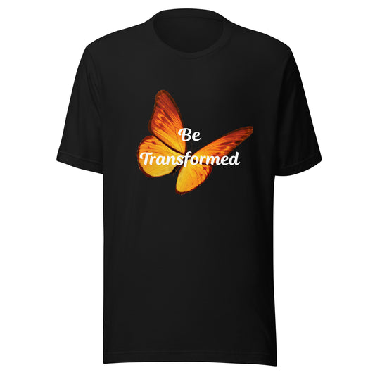 Be Transformed Orange Butterfly Unisex t-shirt