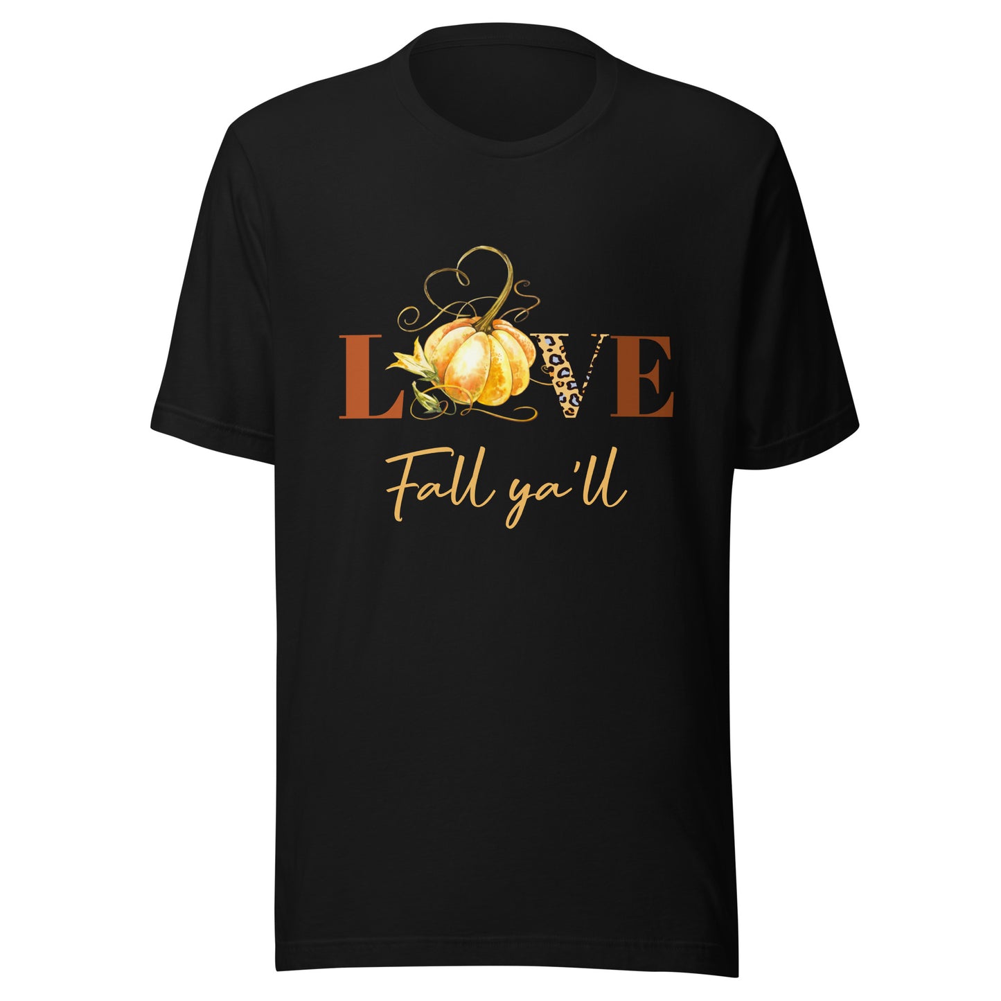 Love Fall Ya'll Pumpkin Unisex t-shirt