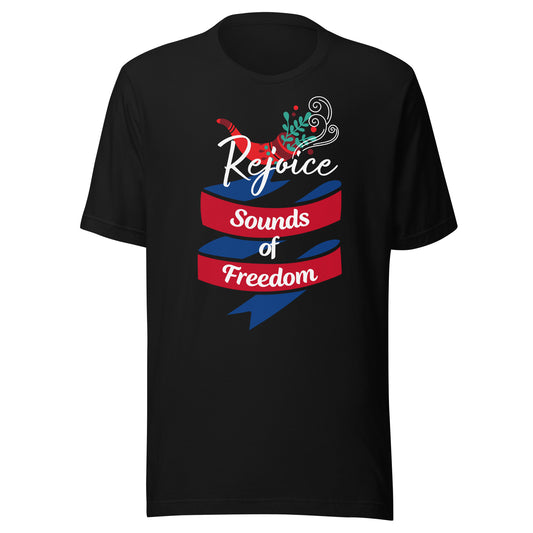 Rejoice Sounds of Freedom Shofar Unisex t-shirt