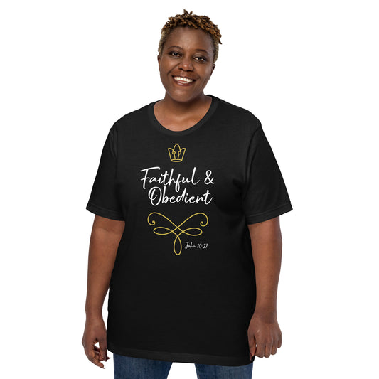 Faithful & Obedient John 10:27 Unisex t-shirt