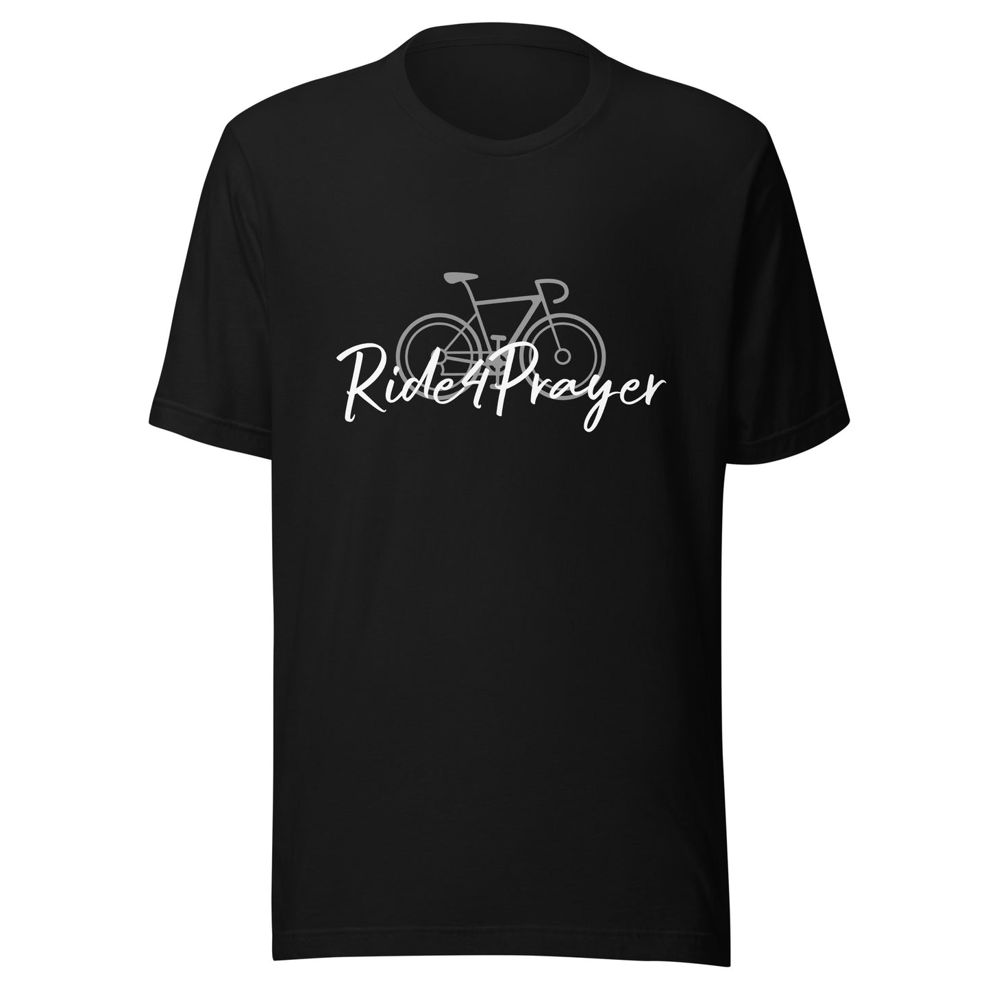 Ride4Prayer Bicycle Grey Unisex T-shirt