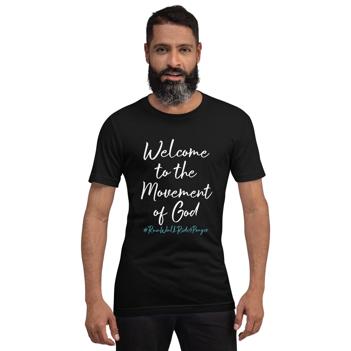 Welcome to the Movement of God #RWR4P Teal Unisex t-shirt
