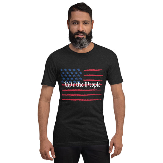We the People USA Horiz Flag Unisex t-shirt