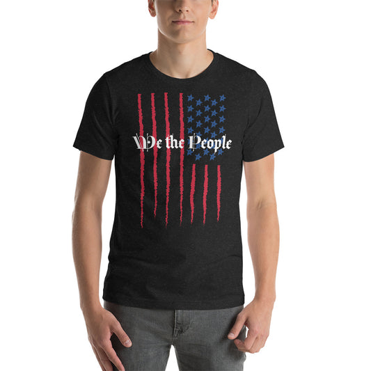 We the People USA Vert Flag Unisex t-shirt