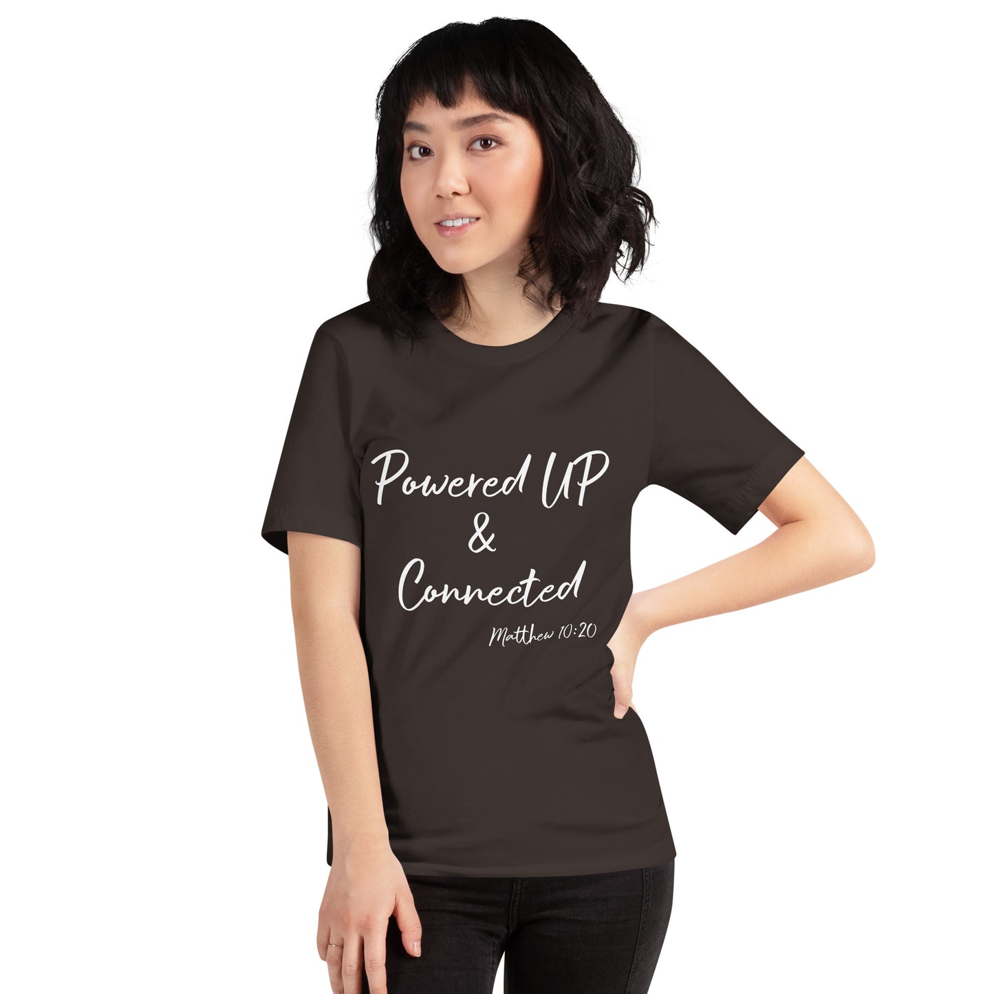 Powered UP & Connected Unisex t-shirt