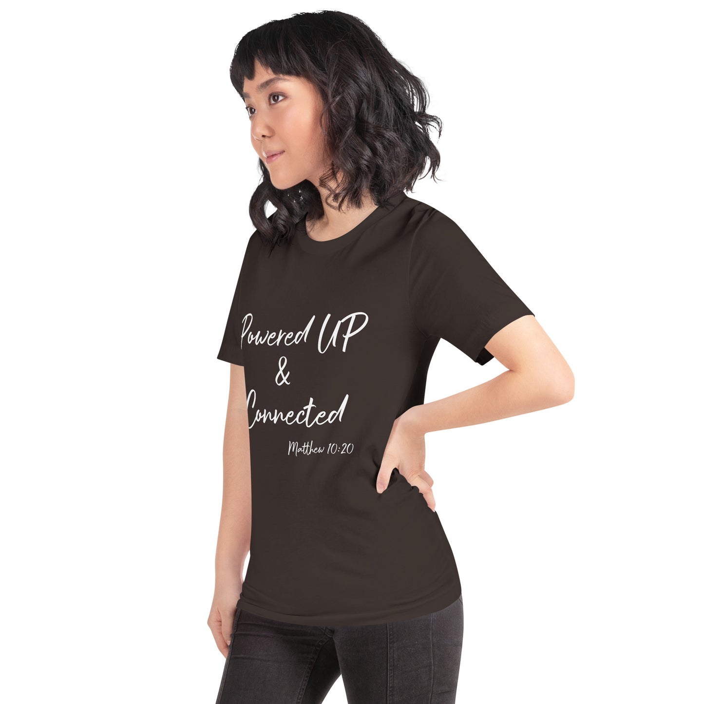 Powered UP & Connected Unisex t-shirt