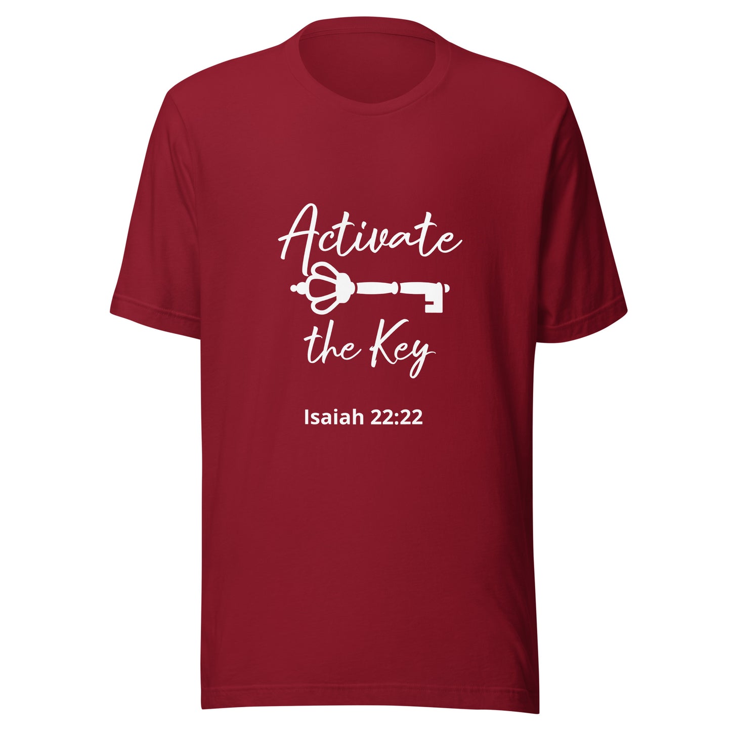 Activate the Key Isaiah 22:22 Unisex t-shirt