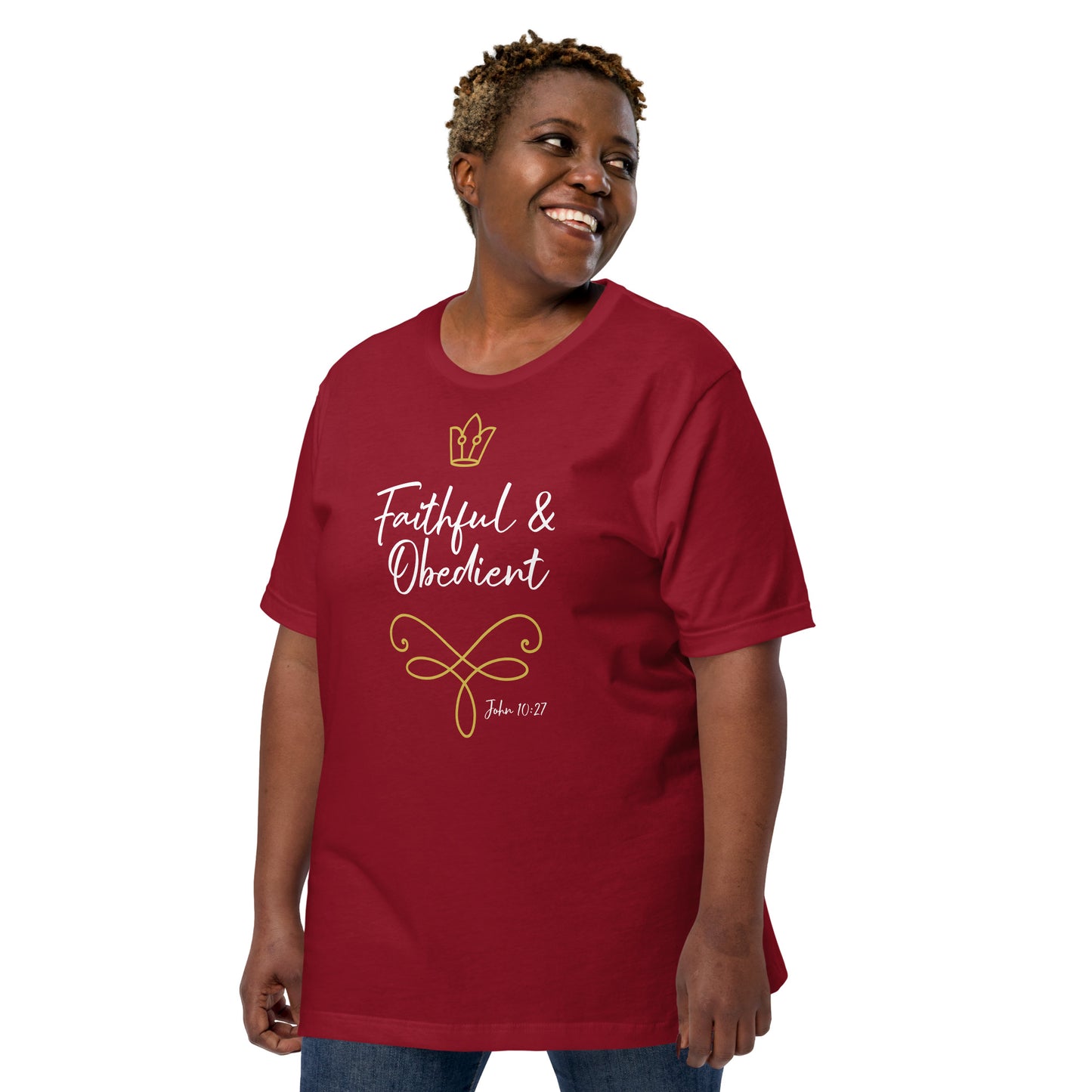 Faithful & Obedient John 10:27 Unisex t-shirt
