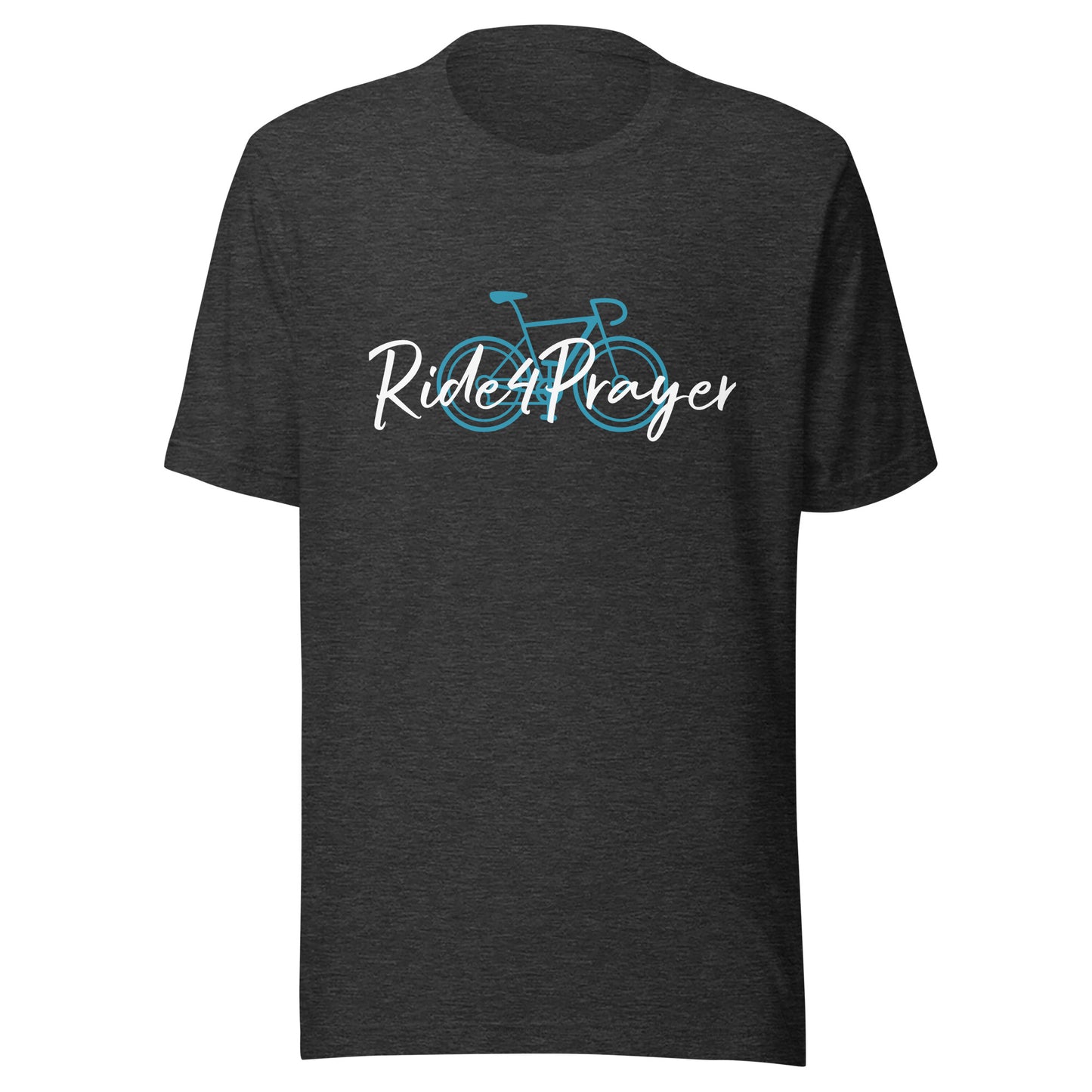 Ride4Prayer Bicycle Teal Unisex t-shirt