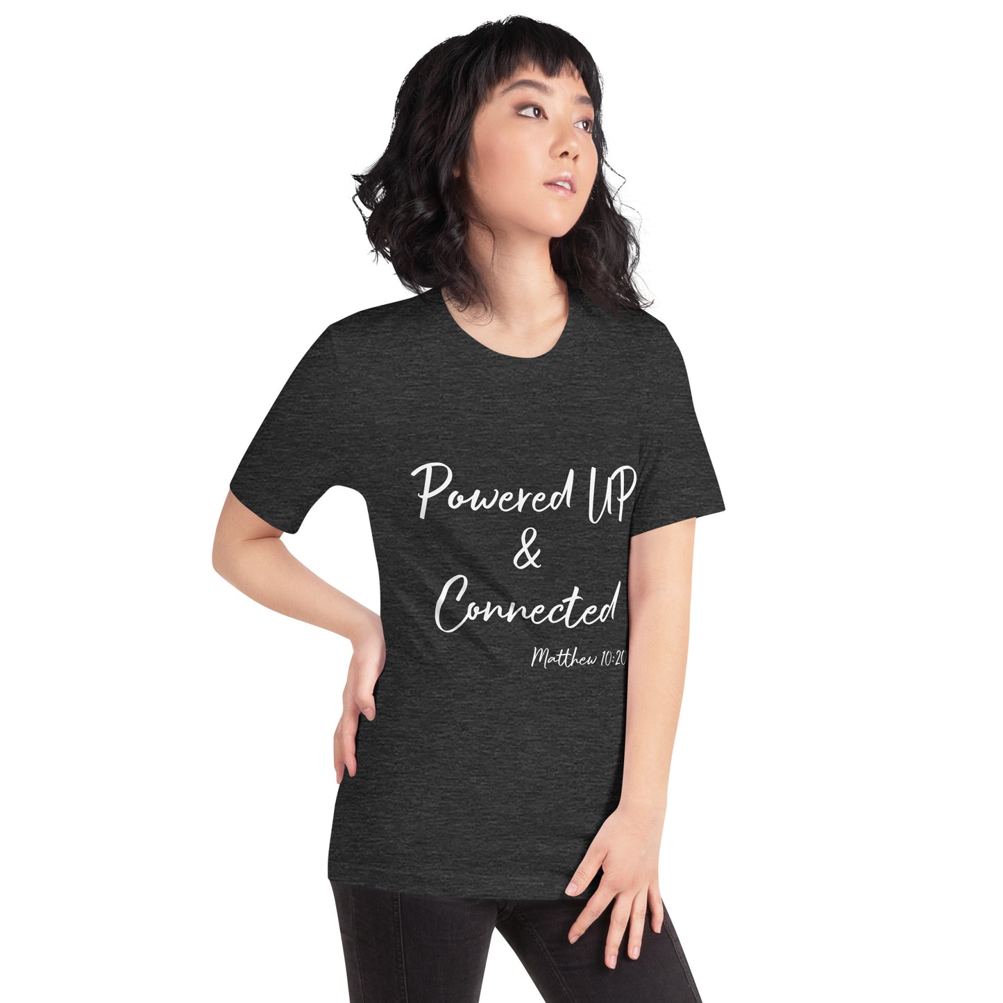 Powered UP & Connected Unisex t-shirt