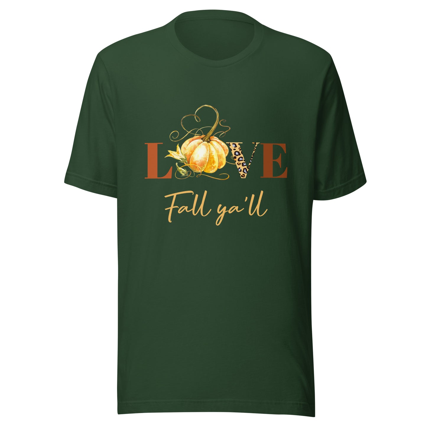 Love Fall Ya'll Pumpkin Unisex t-shirt