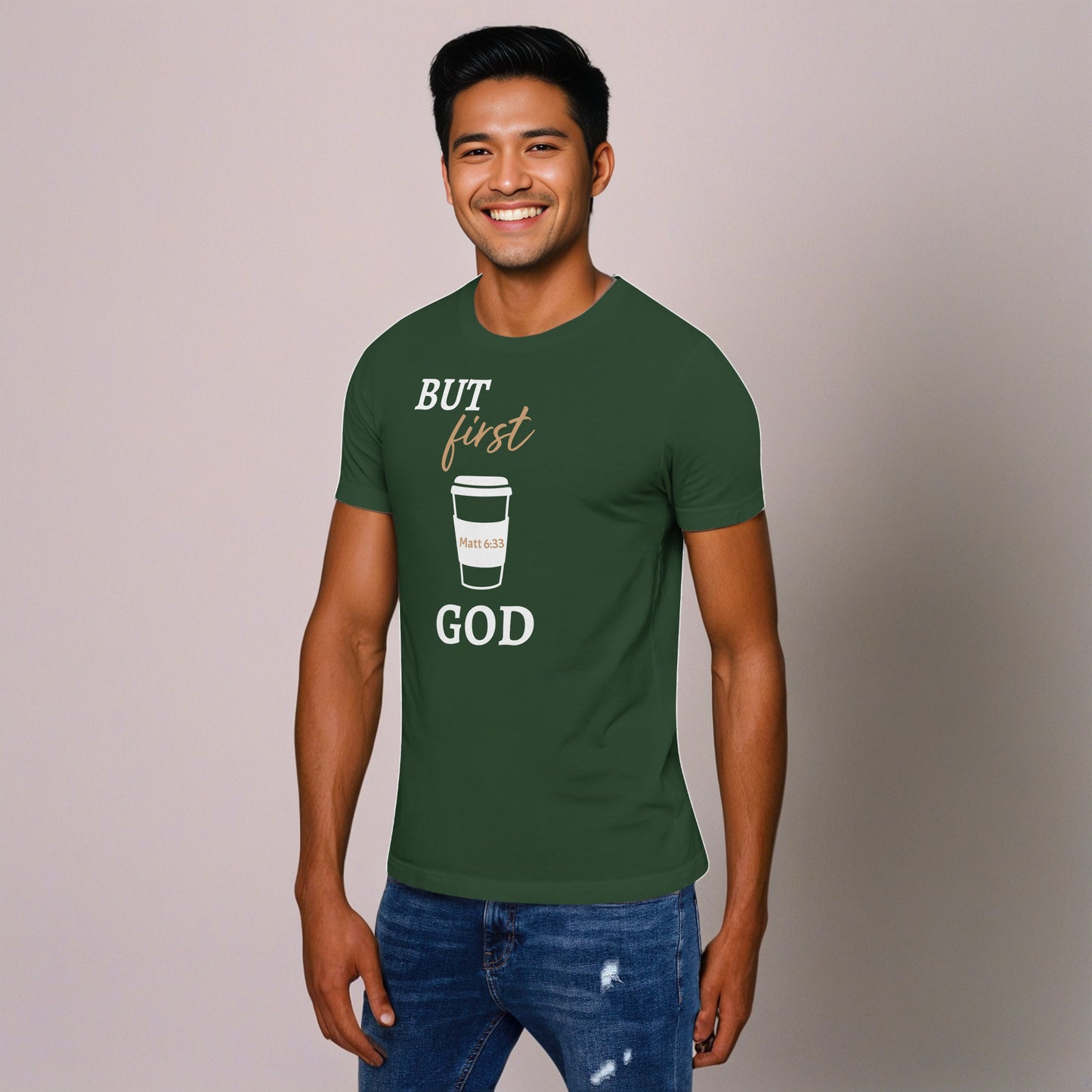 BUT First God Coffee Cup (Matt 6:33) Unisex T-Shirt