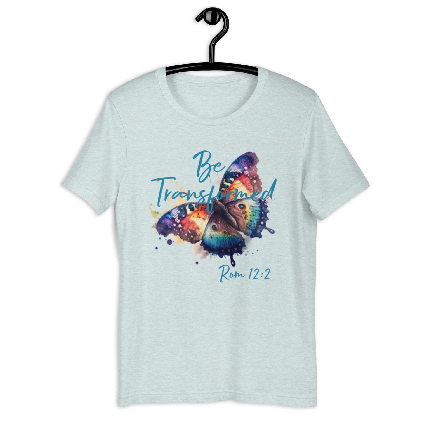 Be Transformed WC Butterfly Rom 12:2 Unisex t-shirt