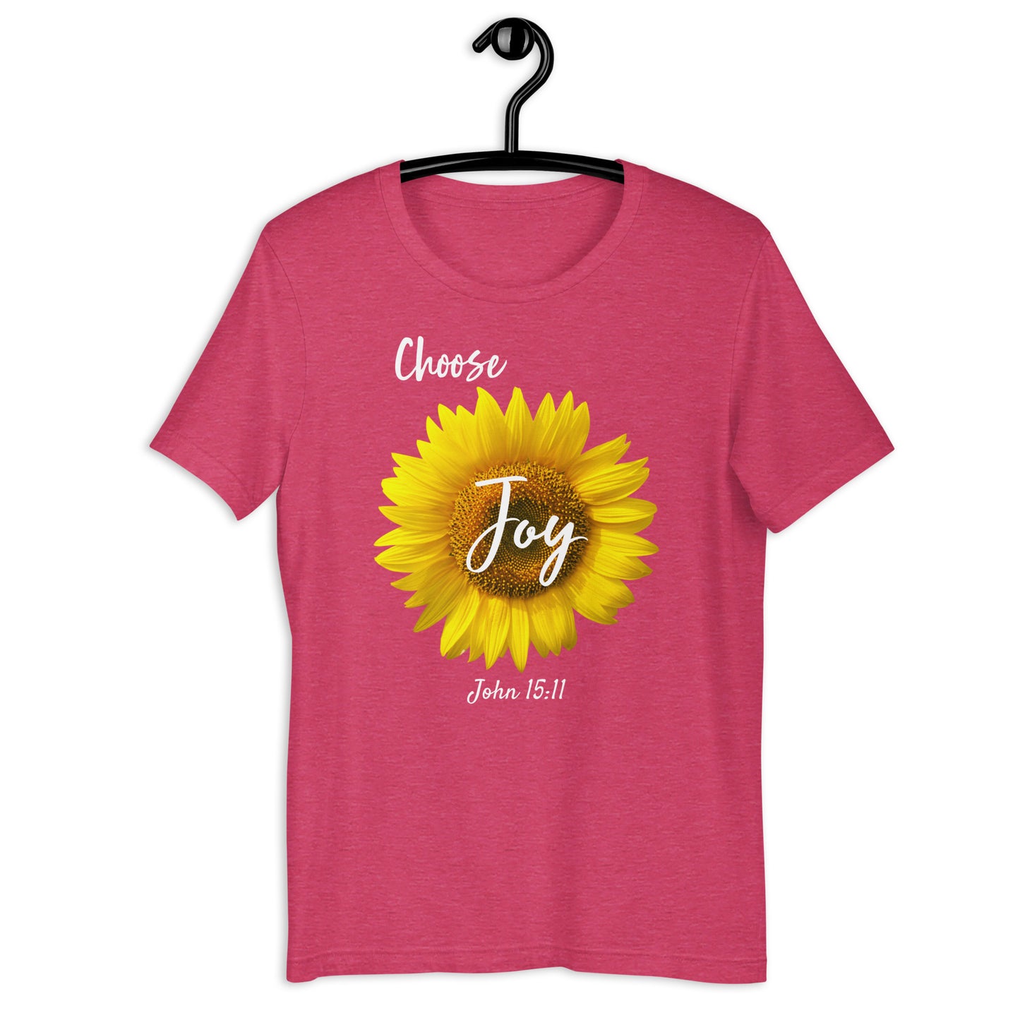 Choose Joy Sunflower JN 15:11 Unisex t-shirt