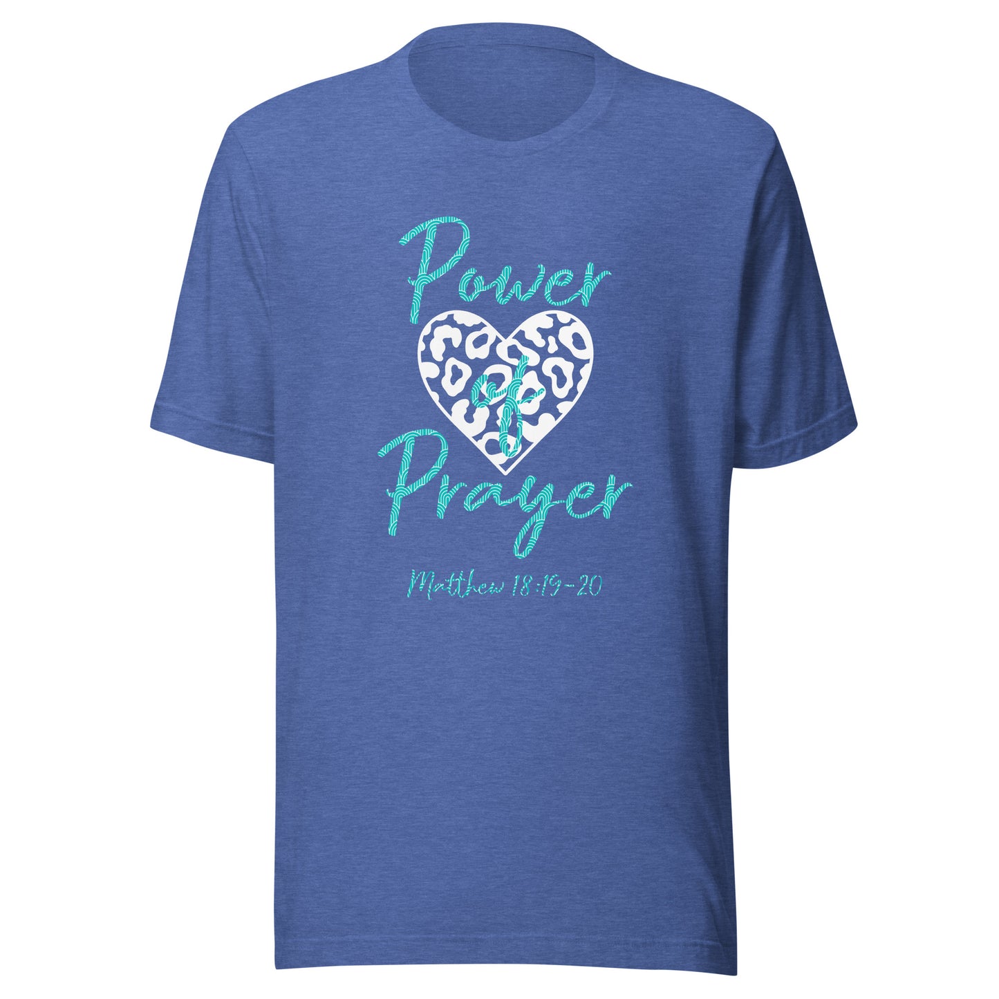 Power of Prayer Leopard Heart Matt 18:19-20 Unisex t-shirt