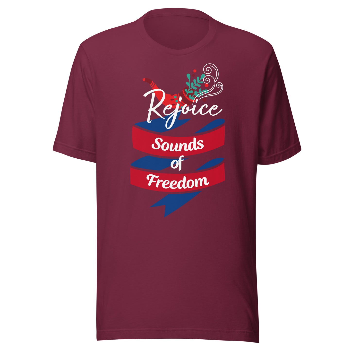 Rejoice Sounds of Freedom Shofar Unisex t-shirt