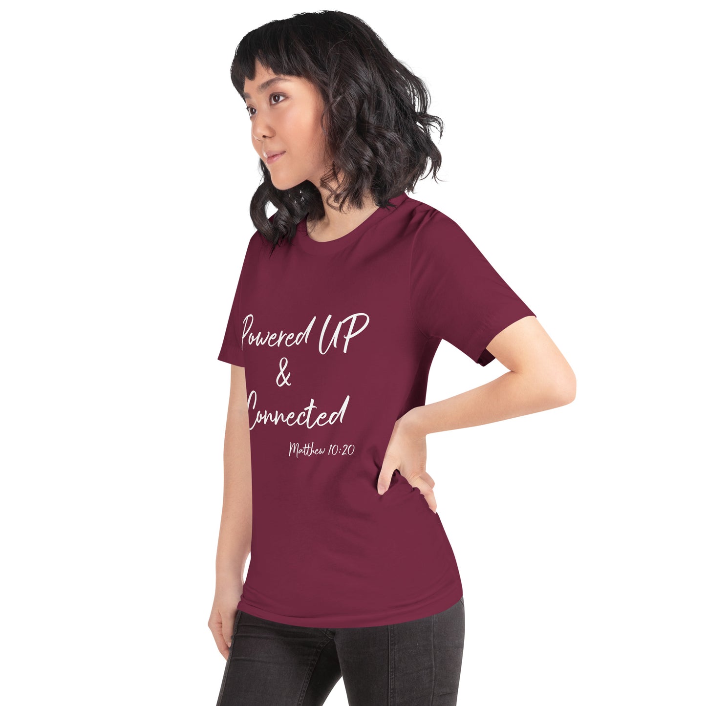 Powered UP & Connected Unisex t-shirt