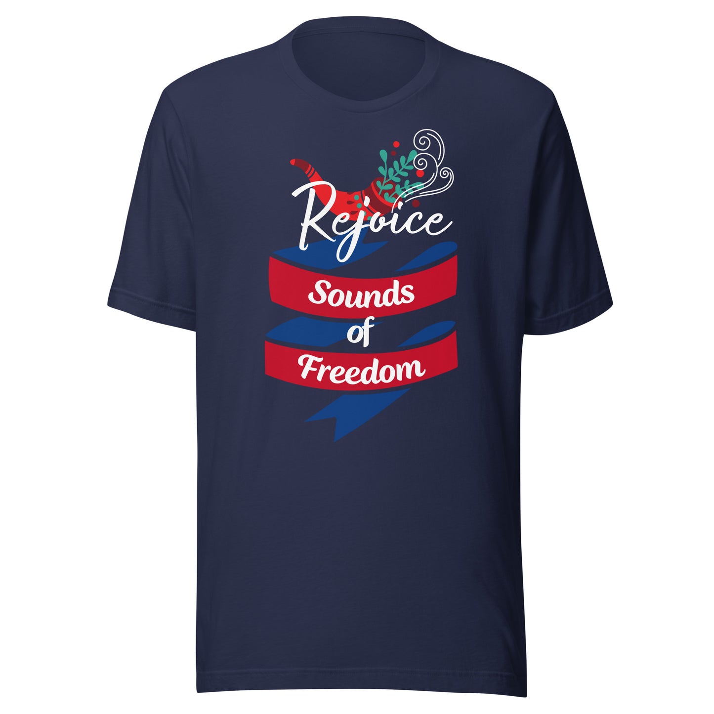 Rejoice Sounds of Freedom Shofar Unisex t-shirt