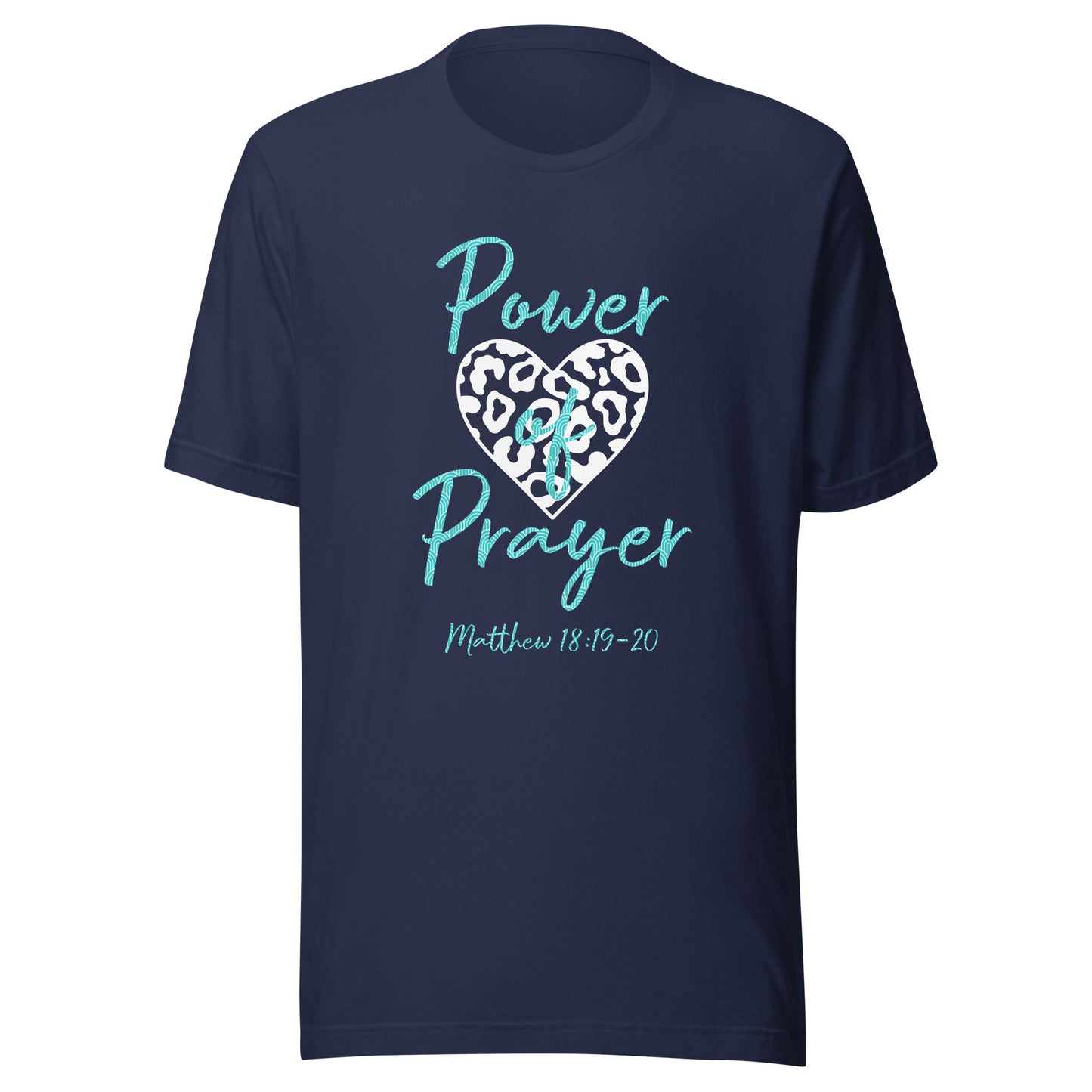 Power of Prayer Leopard Heart Matt 18:19-20 Unisex t-shirt