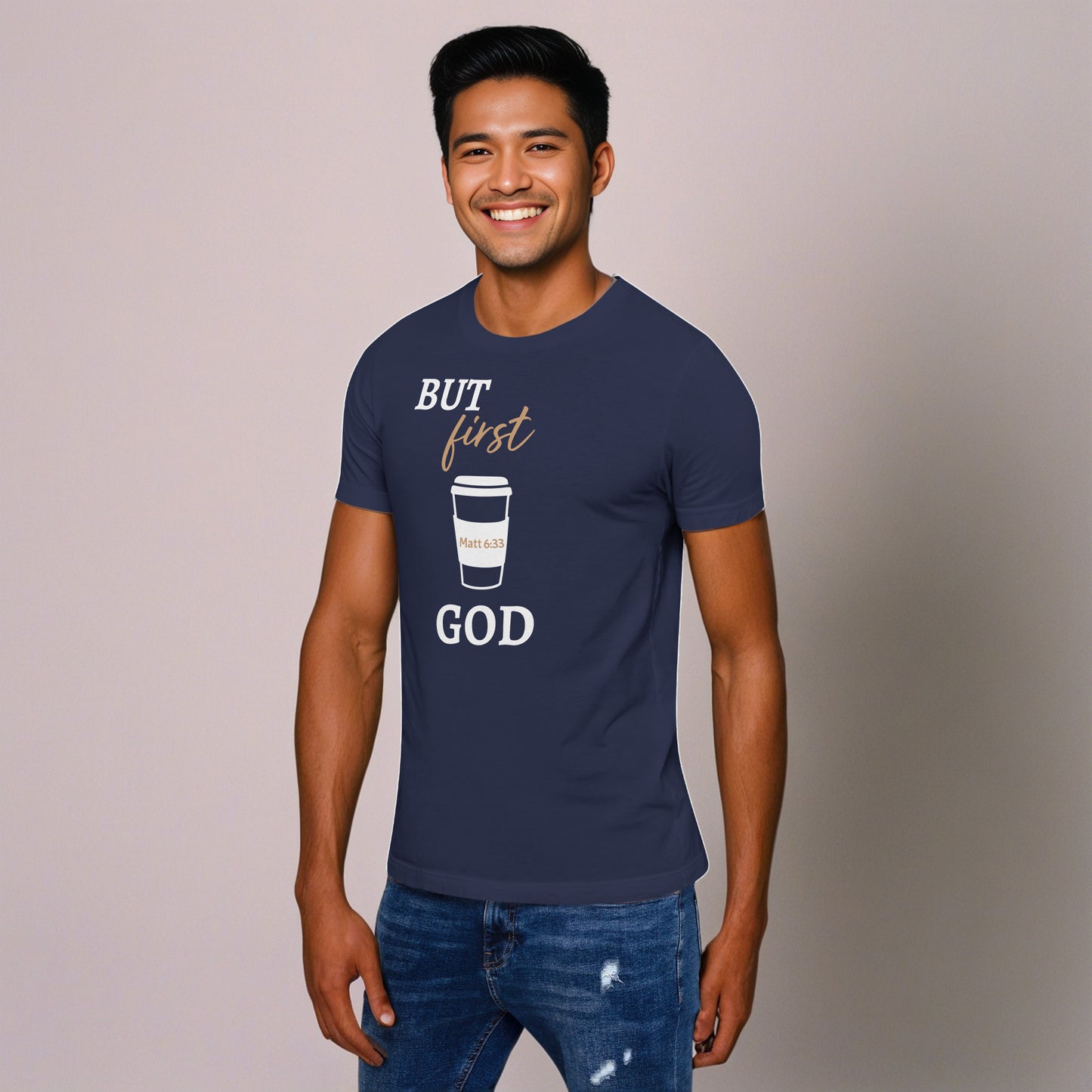 BUT First God Coffee Cup (Matt 6:33) Unisex T-Shirt