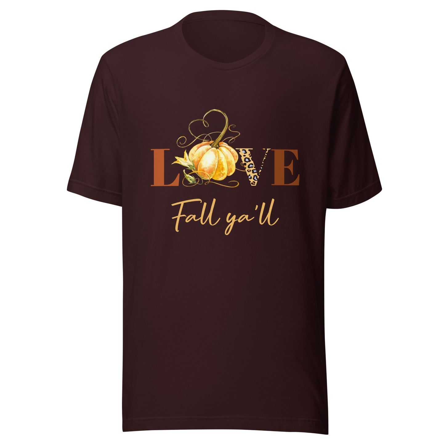 Love Fall Ya'll Pumpkin Unisex t-shirt