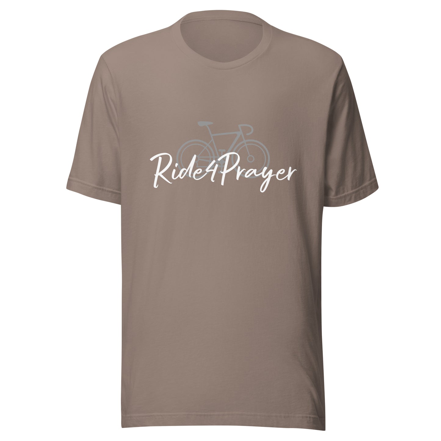 Ride4Prayer Bicycle Grey Unisex T-shirt