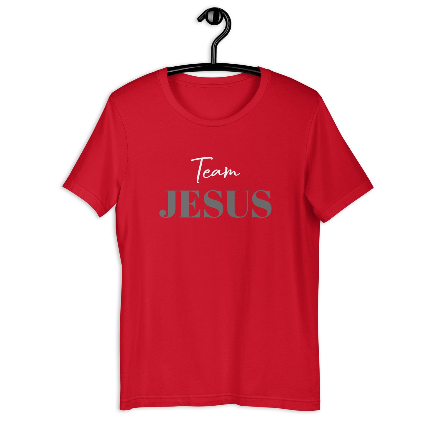 Team JESUS (White/Grey Print) Unisex t-shirt