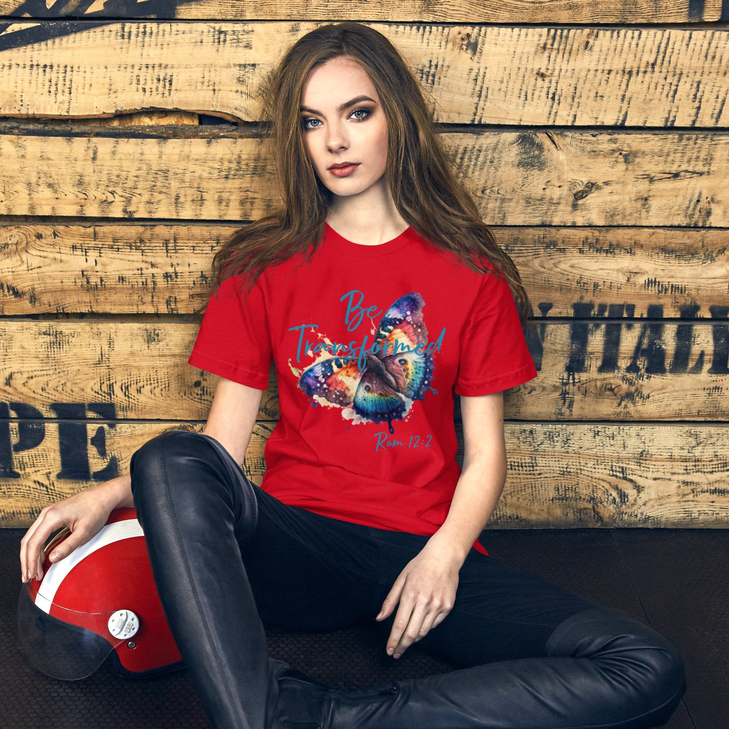 Be Transformed WC Butterfly Rom 12:2 Unisex t-shirt