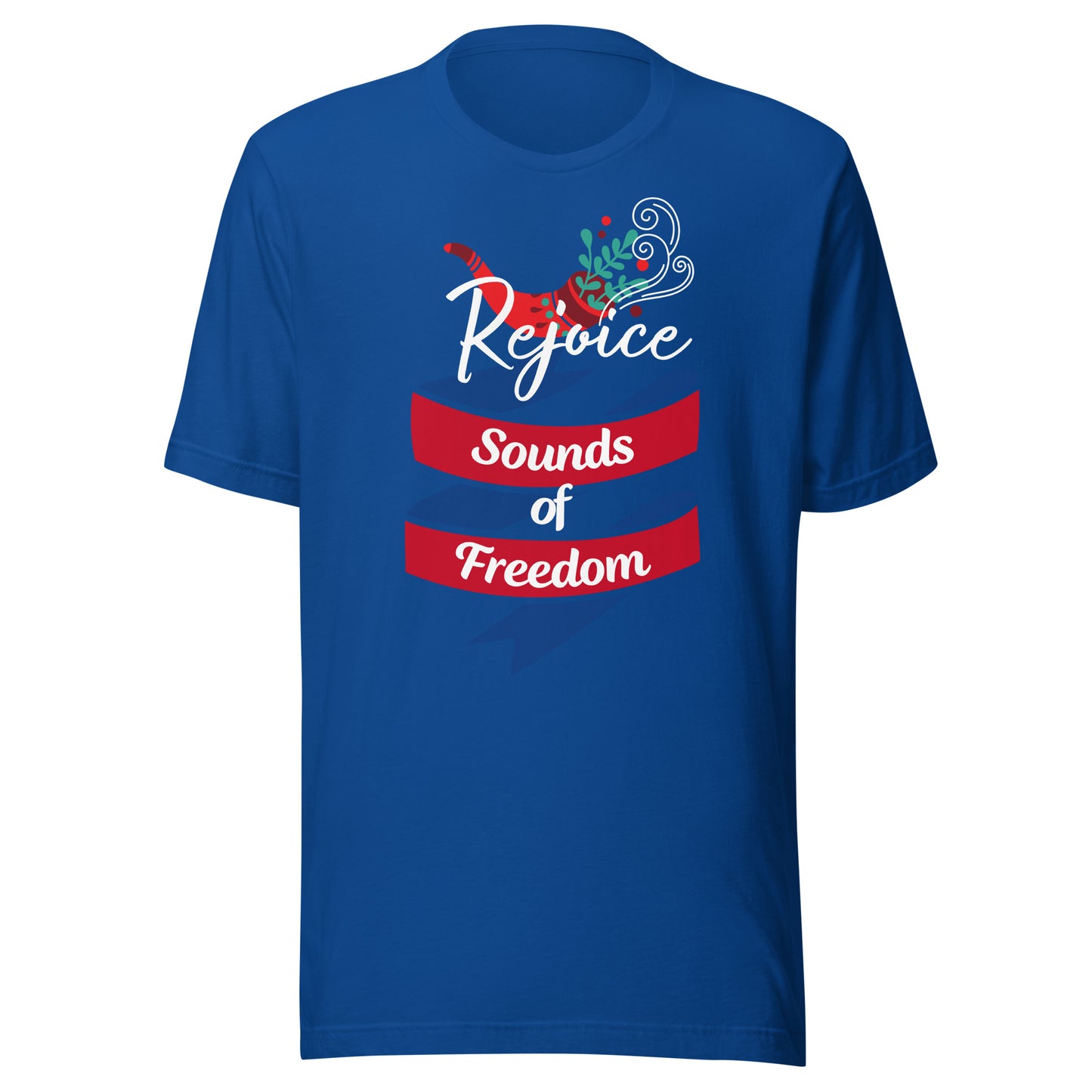 Rejoice Sounds of Freedom Shofar Unisex t-shirt