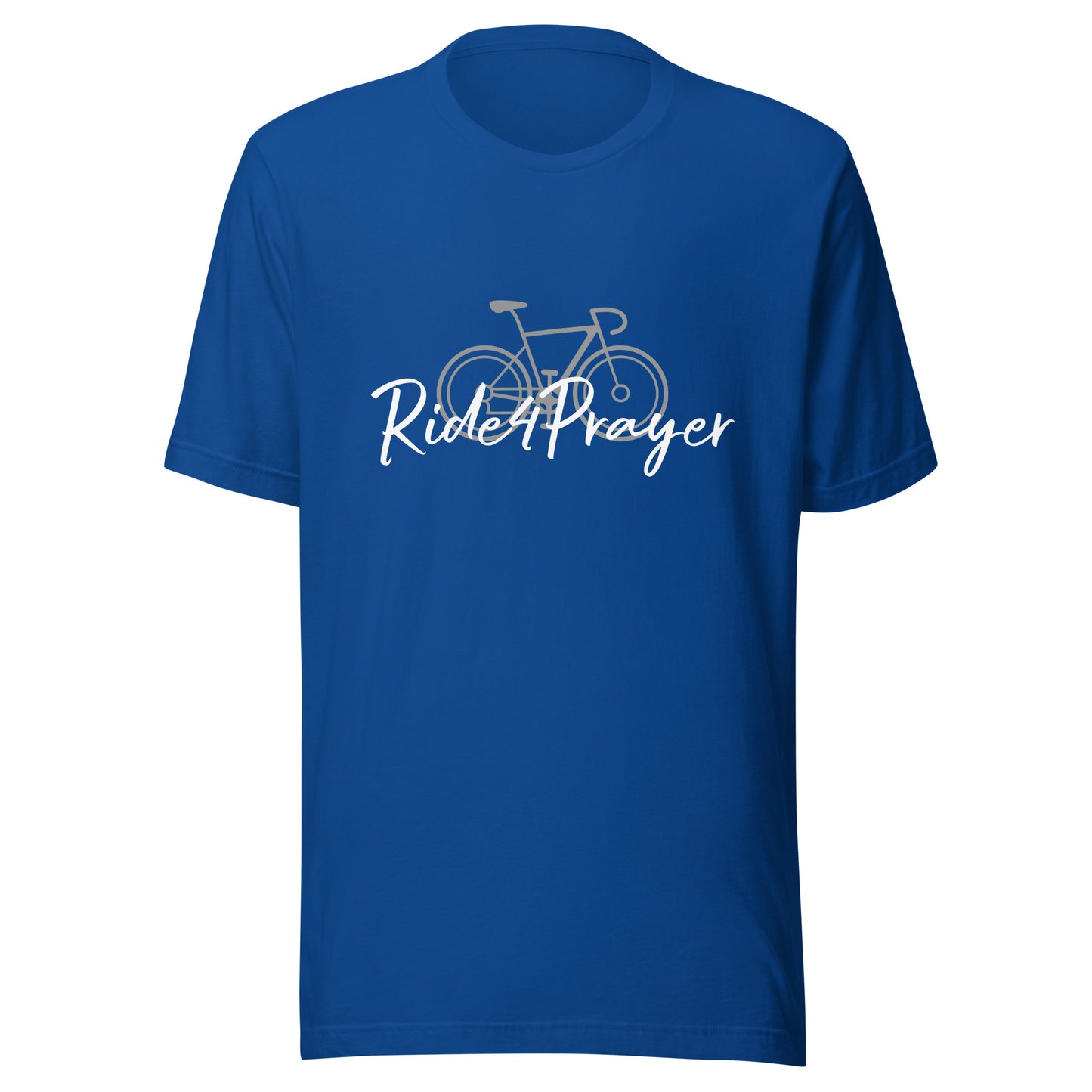 Ride4Prayer Bicycle Grey Unisex T-shirt
