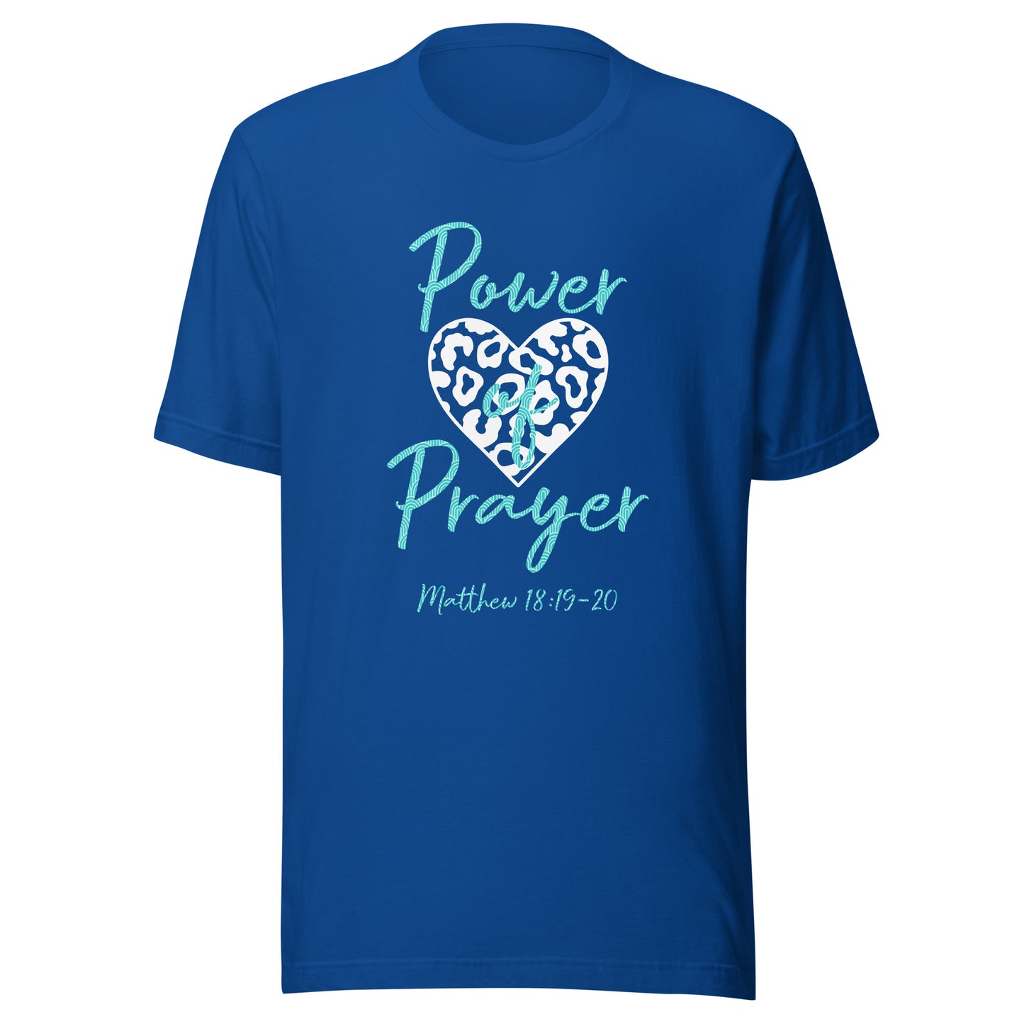 Power of Prayer Leopard Heart Matt 18:19-20 Unisex t-shirt