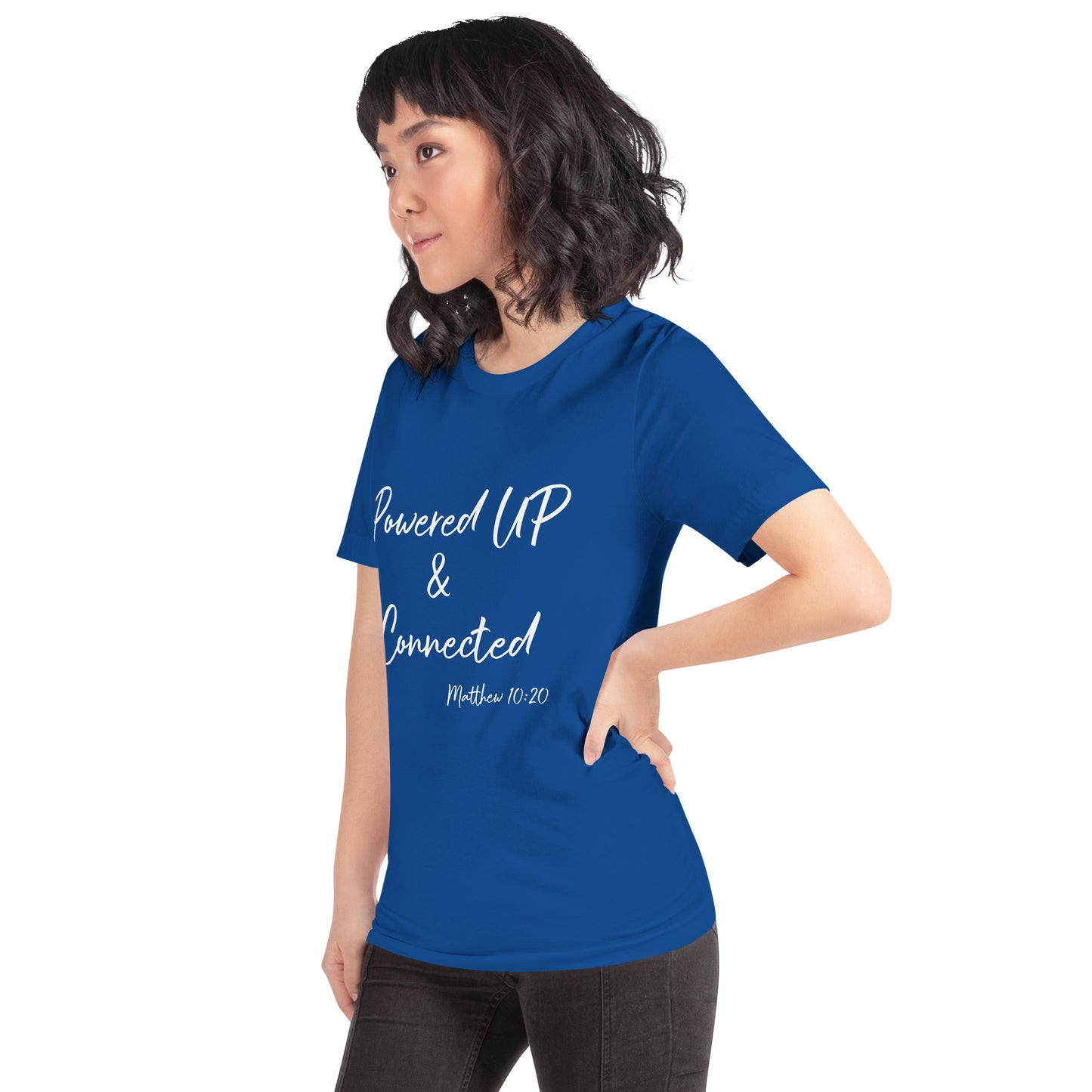 Powered UP & Connected Unisex t-shirt