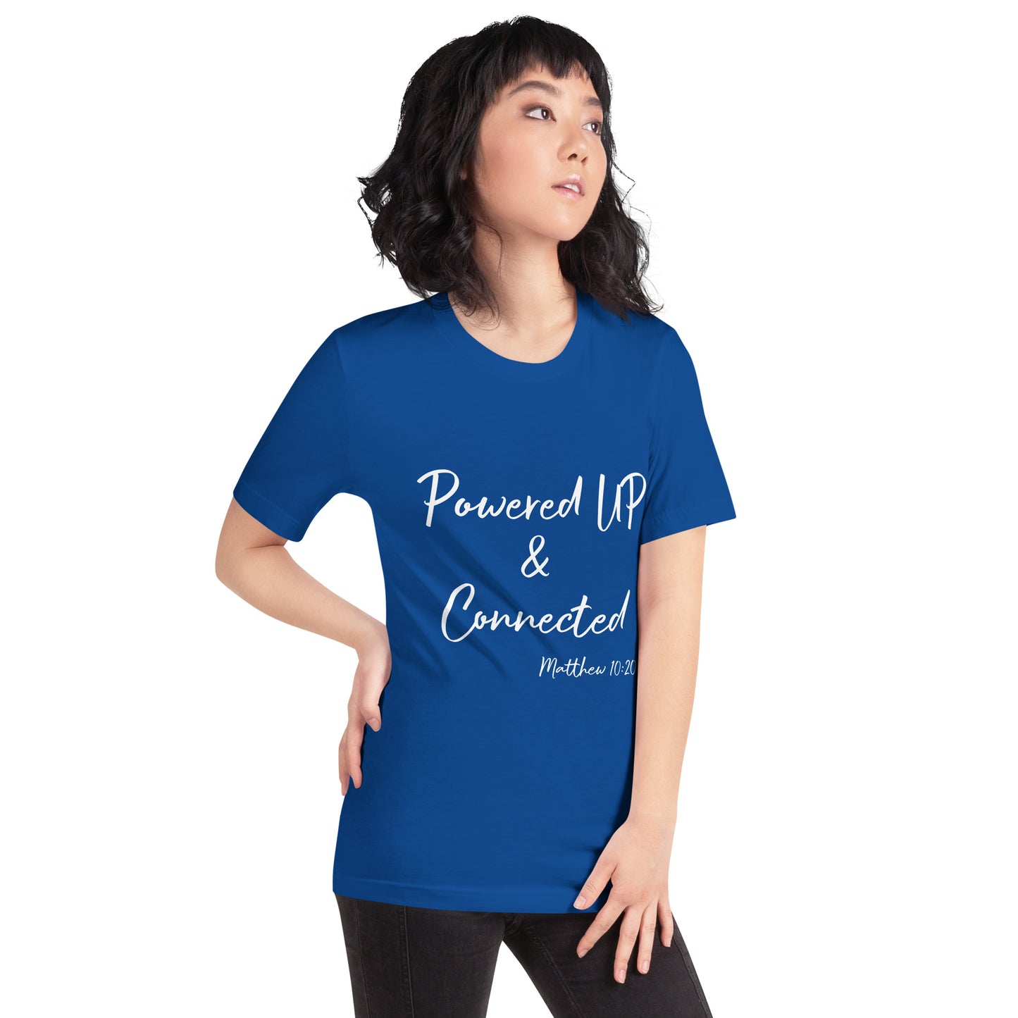 Powered UP & Connected Unisex t-shirt