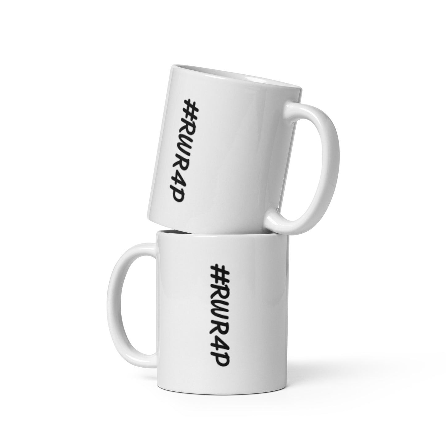 #RWR4P White glossy mug