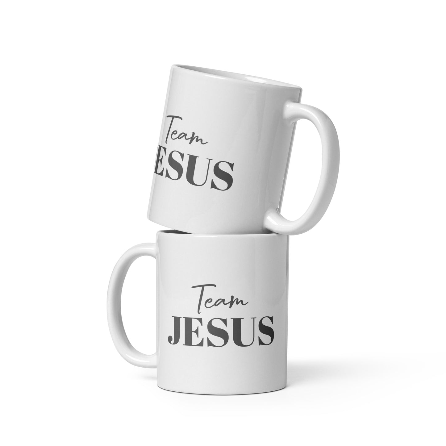 Team JESUS White Glossy Mug