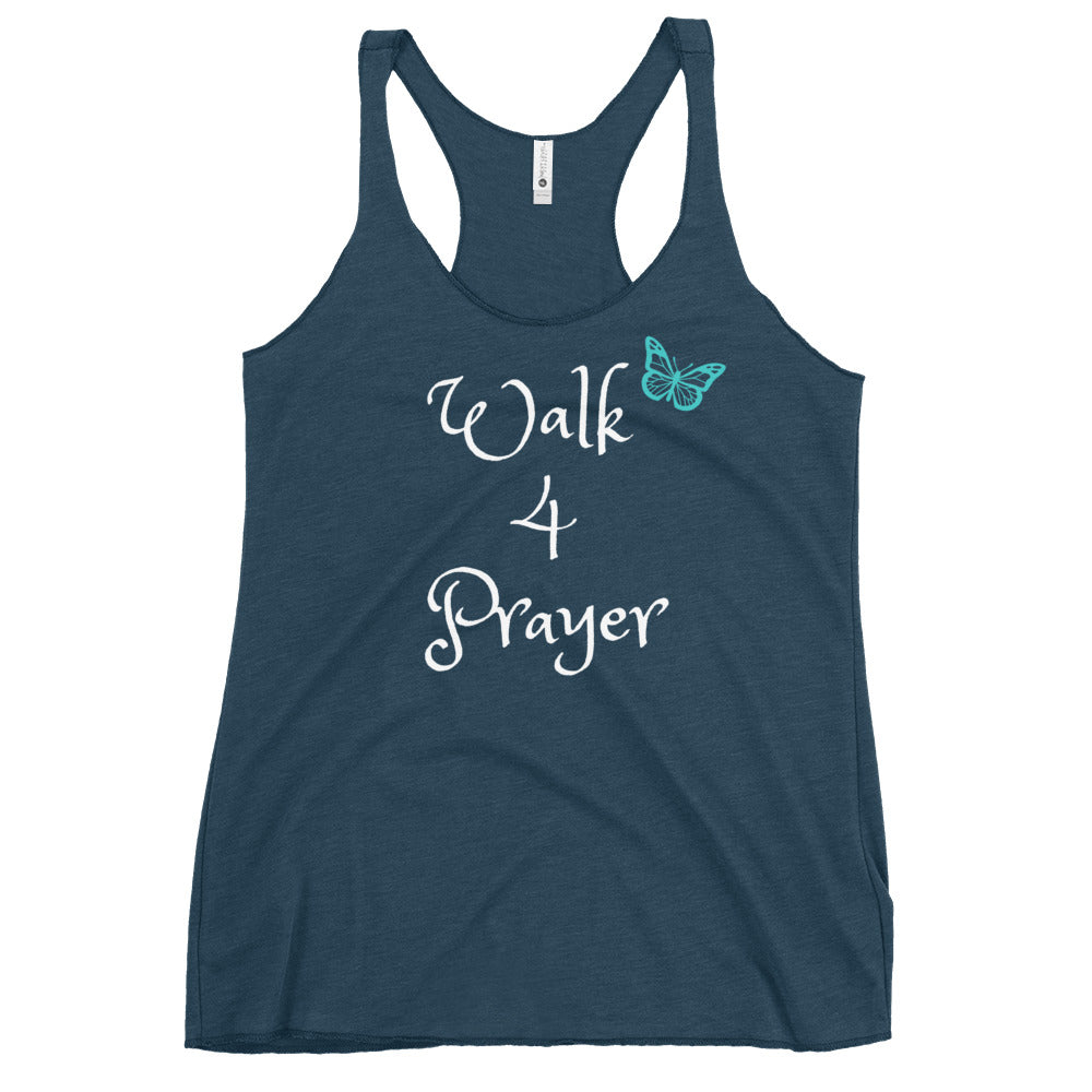 Walk 4 Prayer Butterfly Women's Racerback Tank
