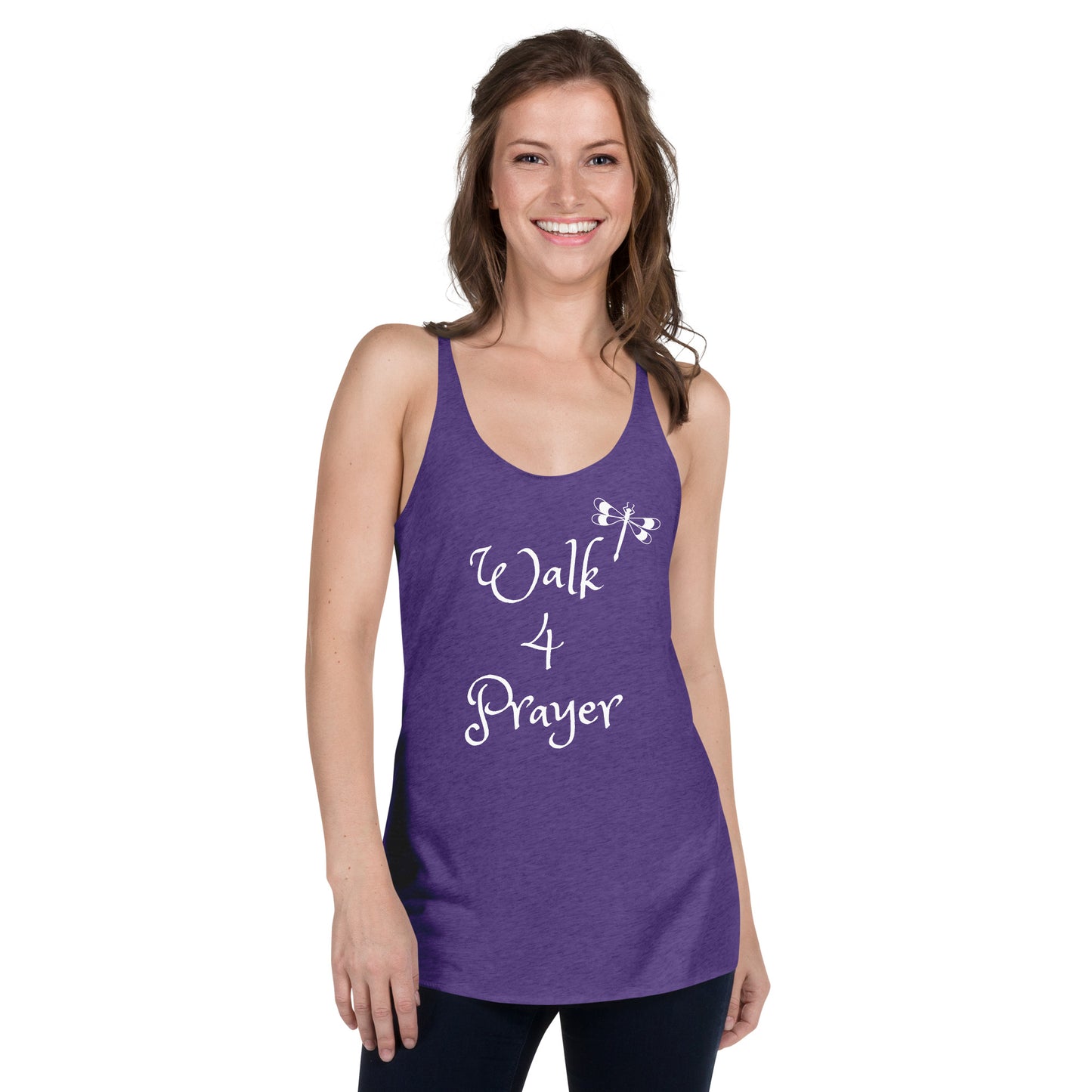 Walk 4 Prayer Dragonfly Women's Racerback Tank