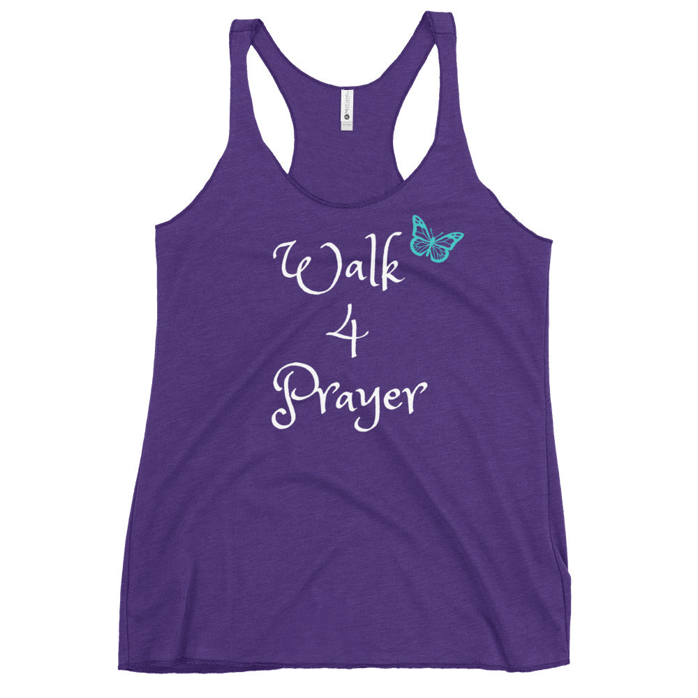 Walk 4 Prayer Butterfly Women's Racerback Tank